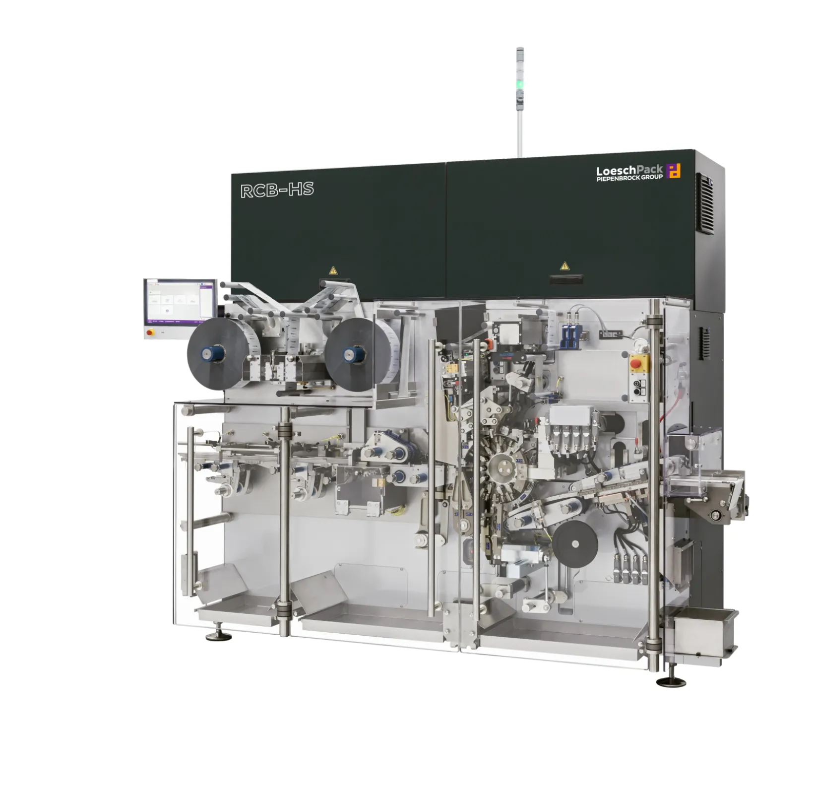 RCB-HS foldwrapping machine with wrapping head - Packaging Napolitains, bars, and small tablets