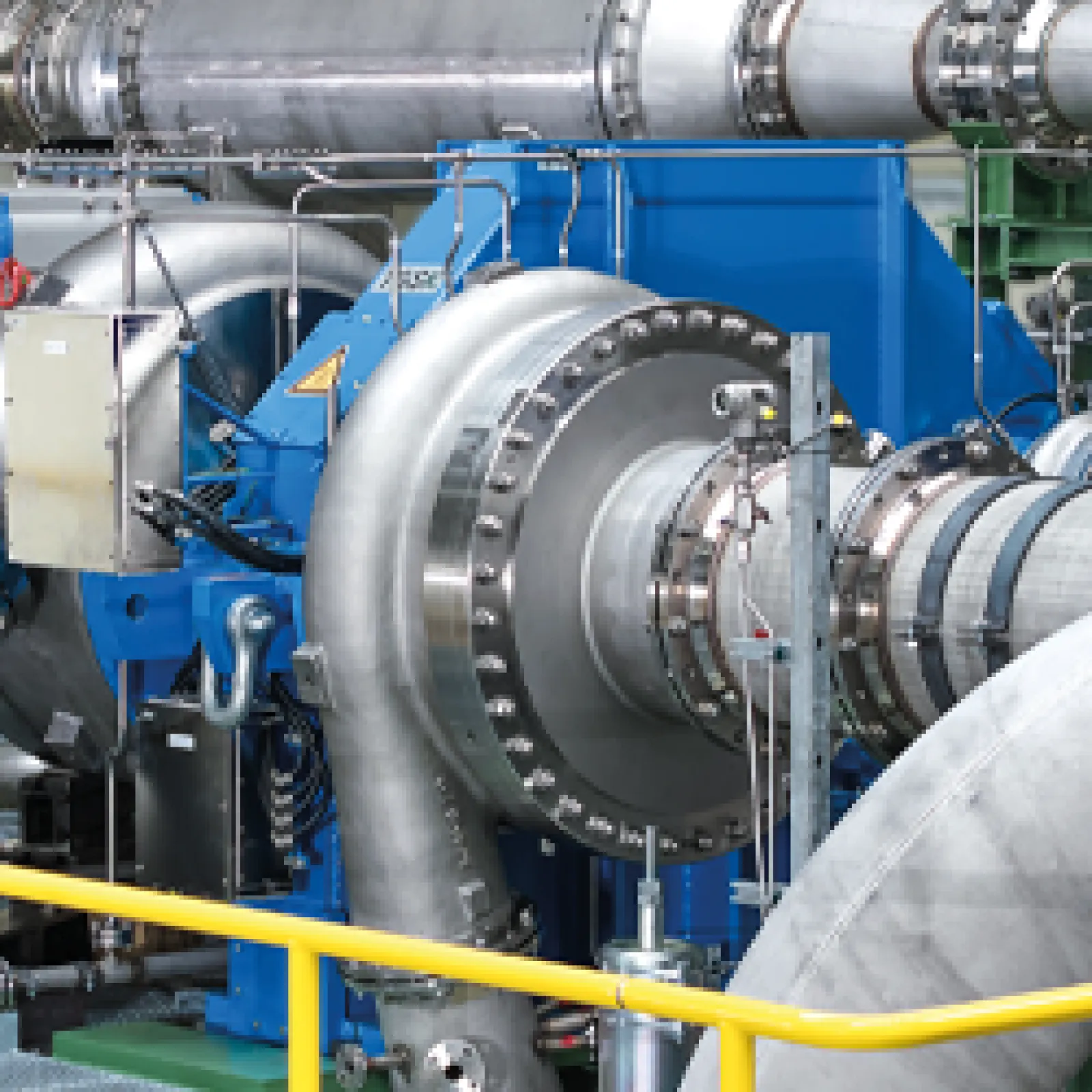 Integrally geared centrifugal compressor for process gases