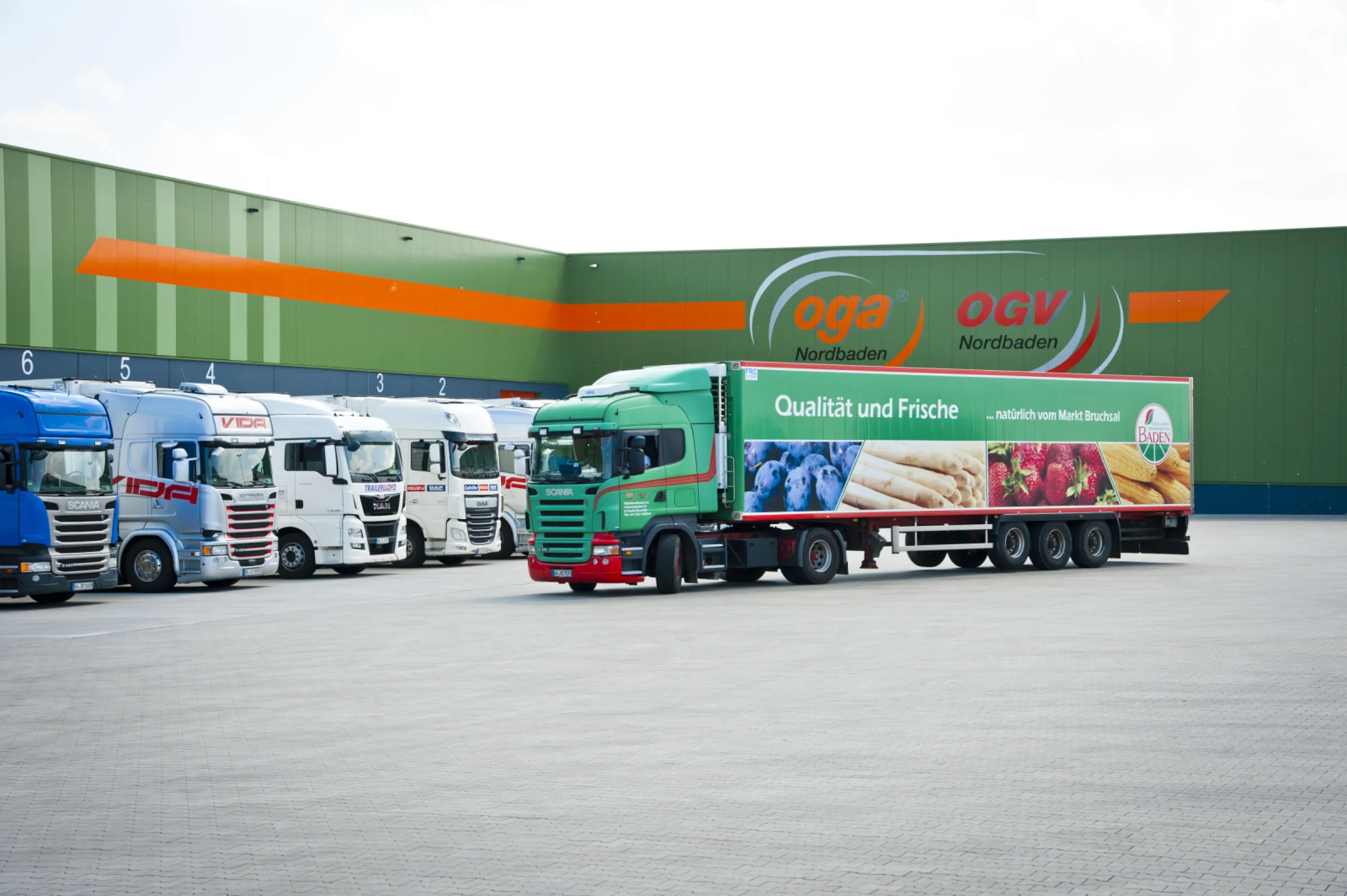 Our modern truck fleet ensures reliable and efficient fresh produce logistics.