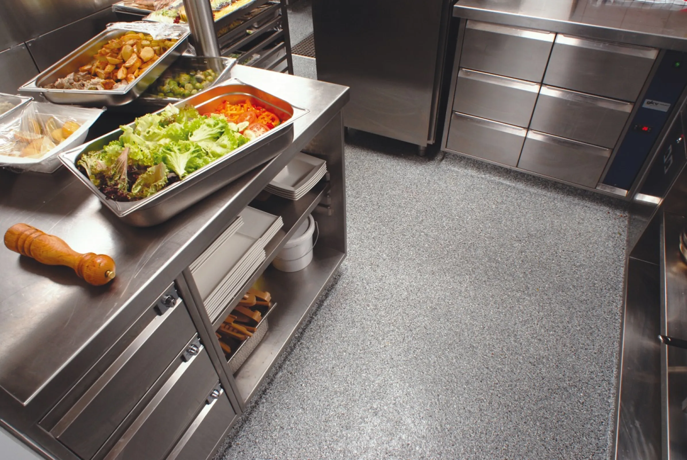 With hygiene and safety. Silikal flooring systems are designed for heavy-duty use. With hygiene and safety. Silikal flooring systems are designed for heavy-duty use.