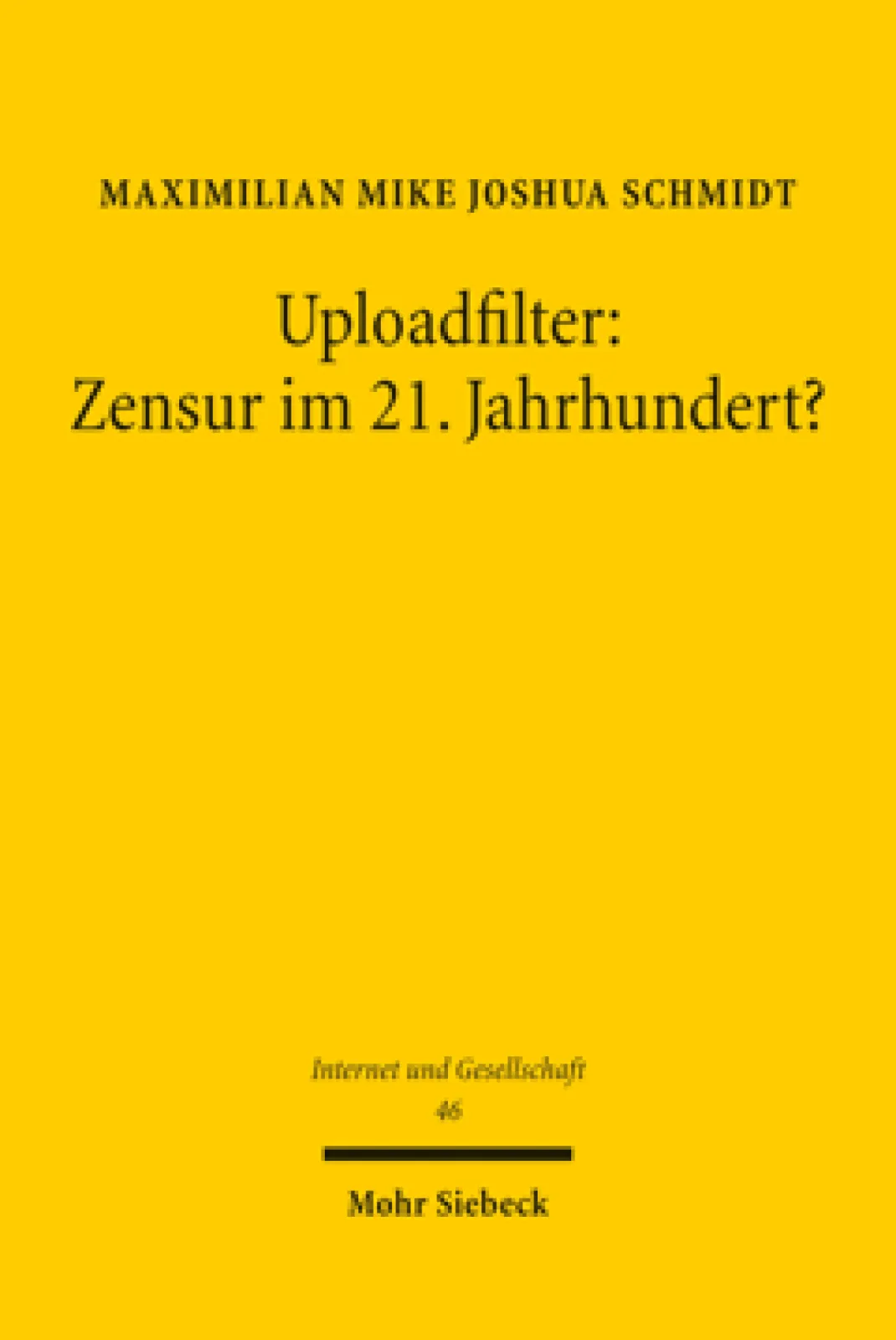 Upload Filters: Twenty-First Century Censorship?
