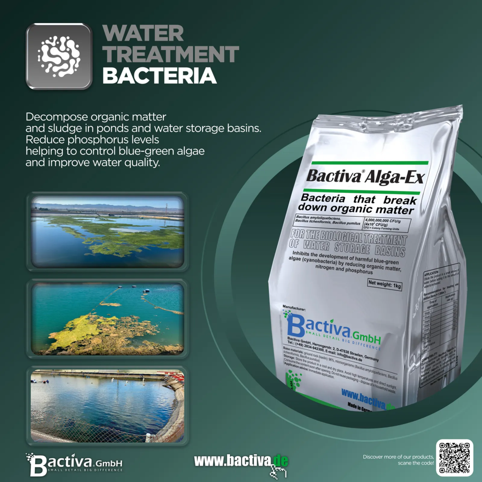 Bactiva® Alga-Ex • Water treatment bacteria