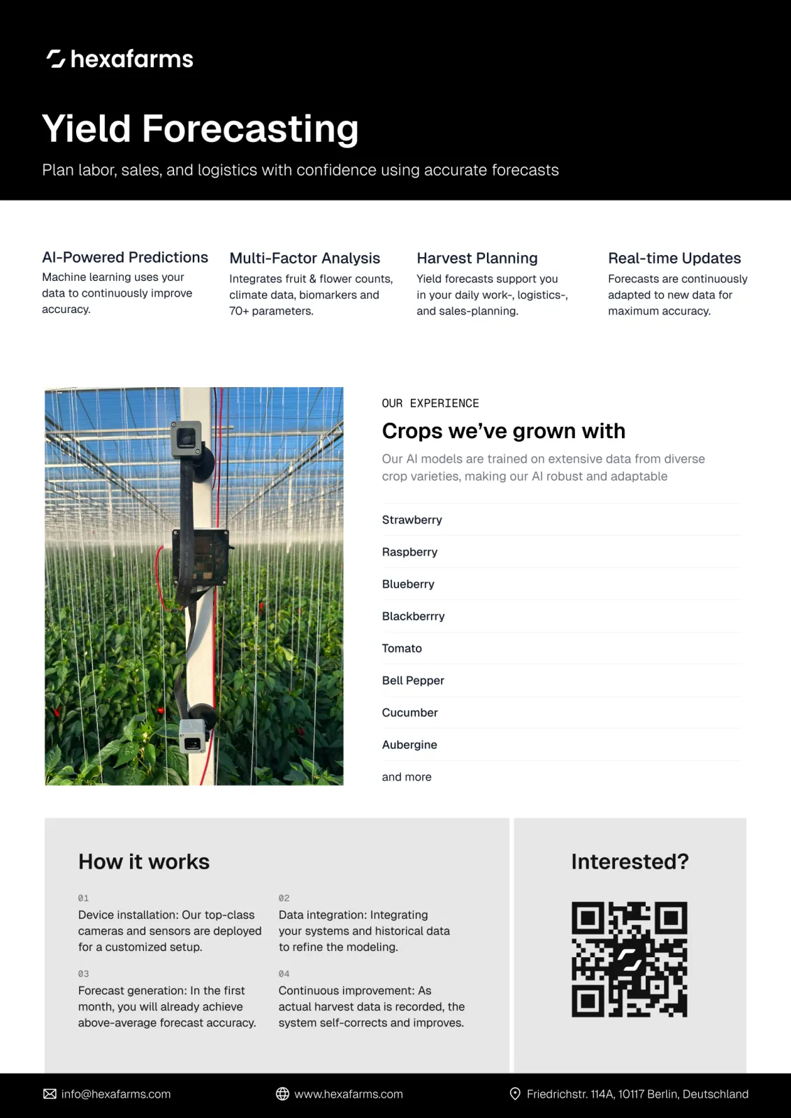 hexafarms Yield Forecasting in English
