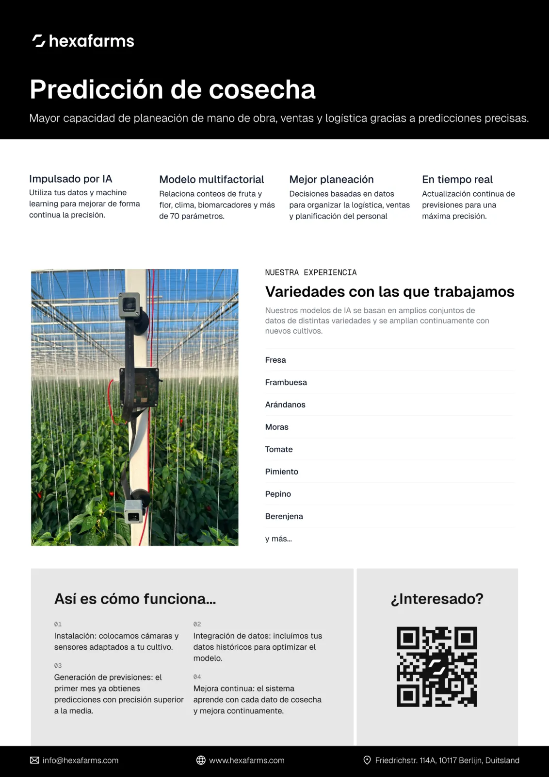 hexafarms Yield Forecasting in Spanish