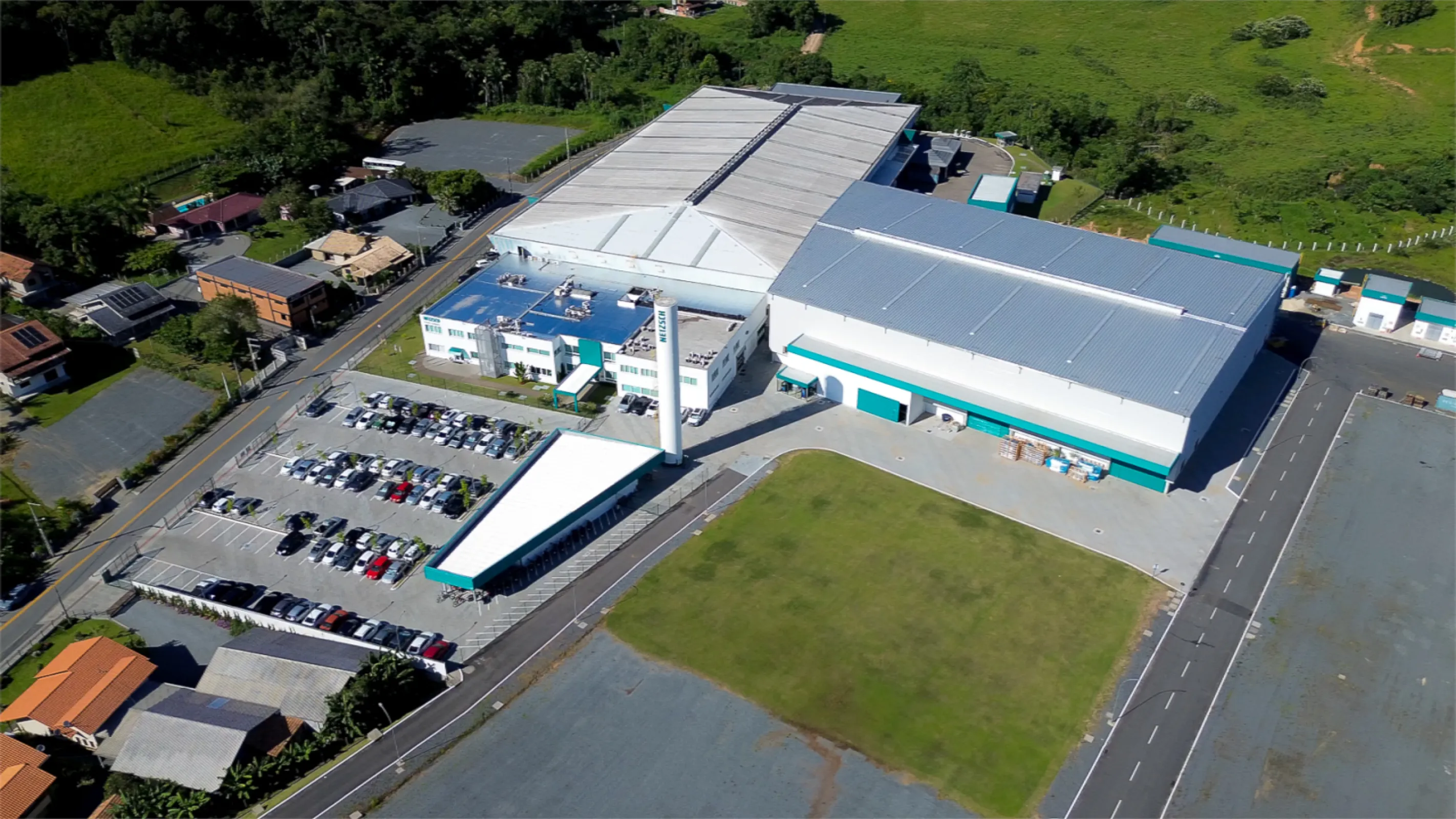 Aerial view of the Grinding & Dispersing manufacturing facility – Pomerode, Santa Catarina, Brazil