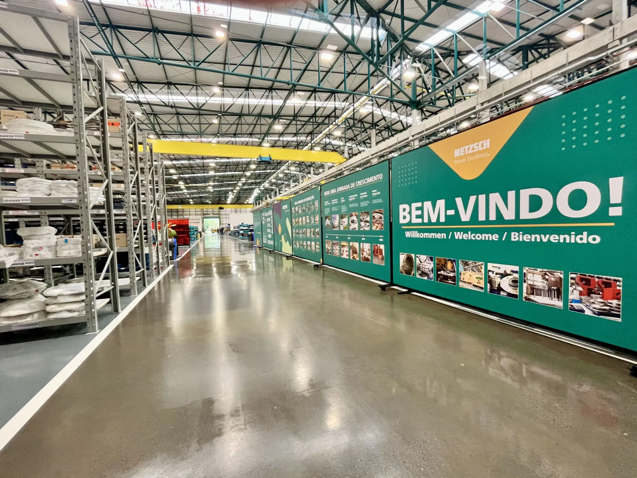 Entrance to the Grinding & Dispersing Production and Assembly Area – Pomerode, Santa Catarina, Brazil