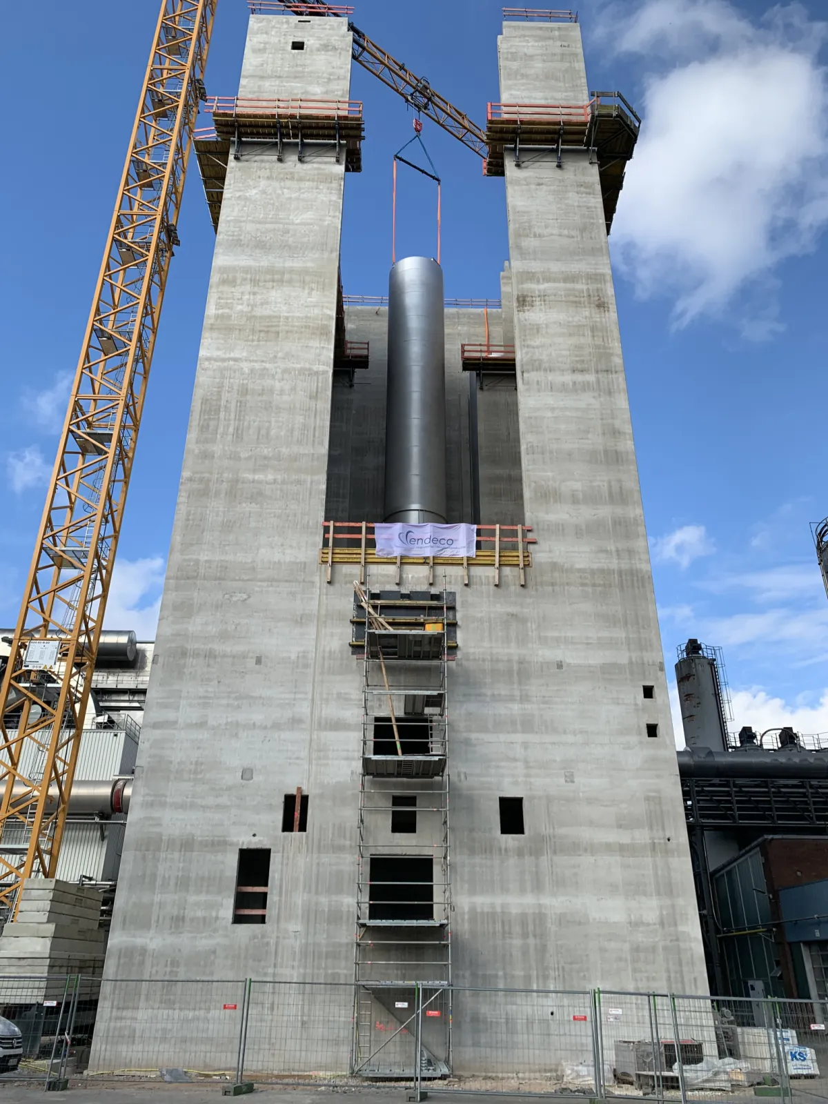 Silo plant for wheat starch