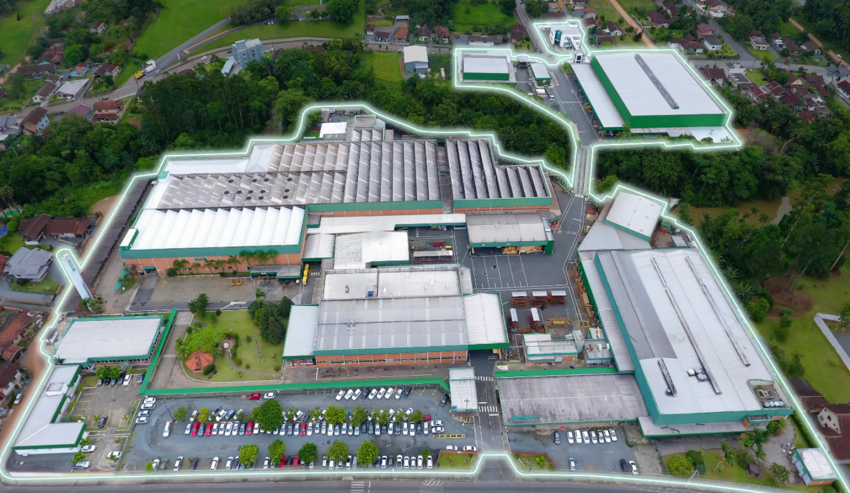 Aerial view of the Pumps & Systems manufacturing facility – Pomerode, Santa Catarina, Brazil