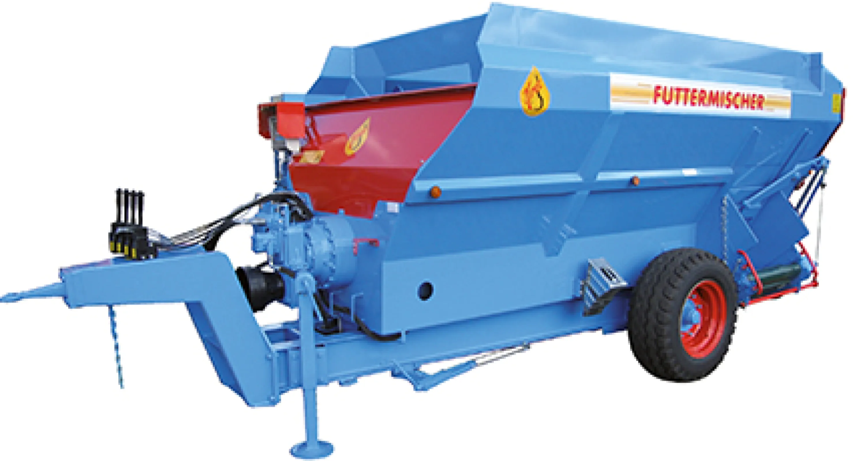 HIMEL feed mixer with horisontal augers
