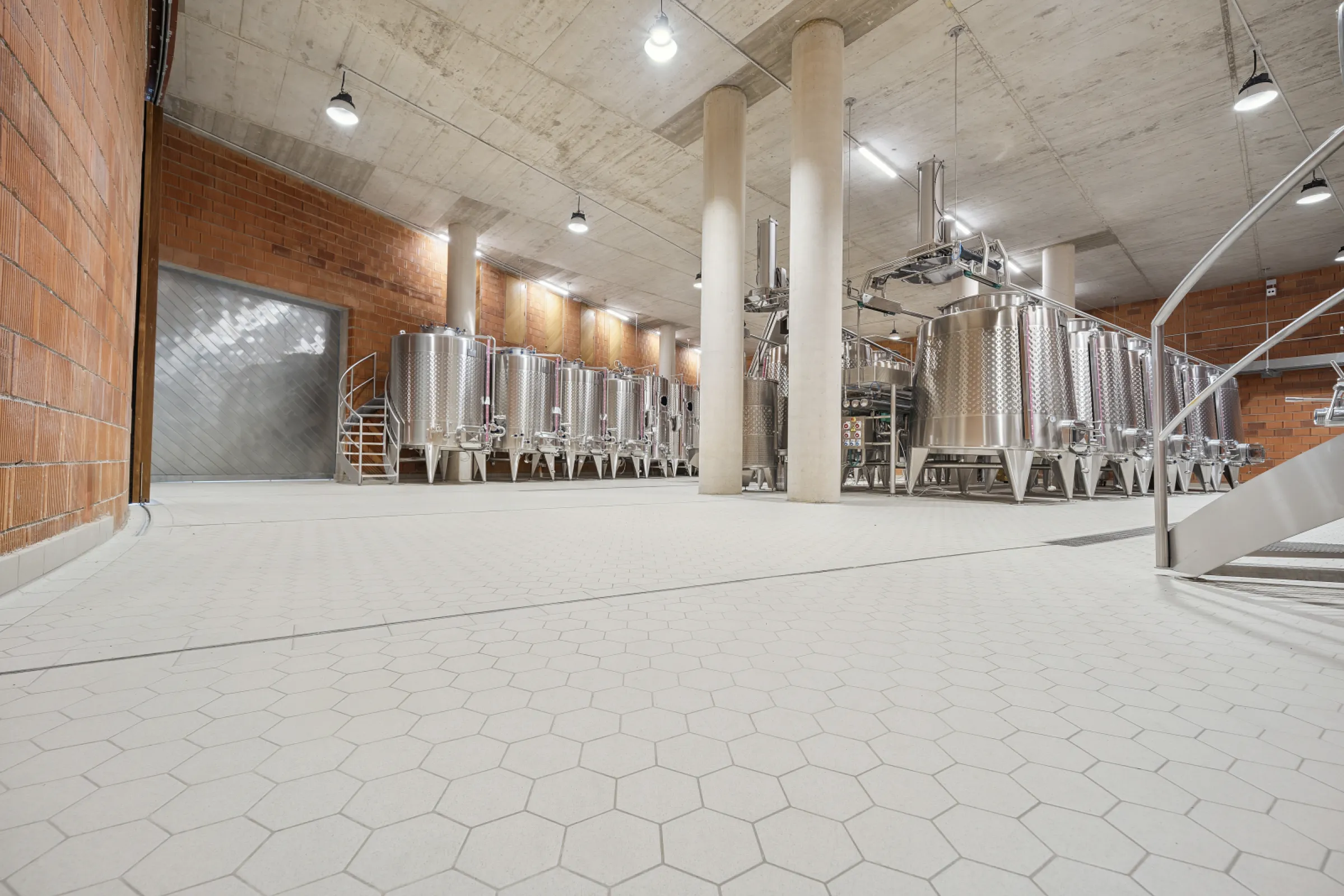 Industrial ceramic flooring