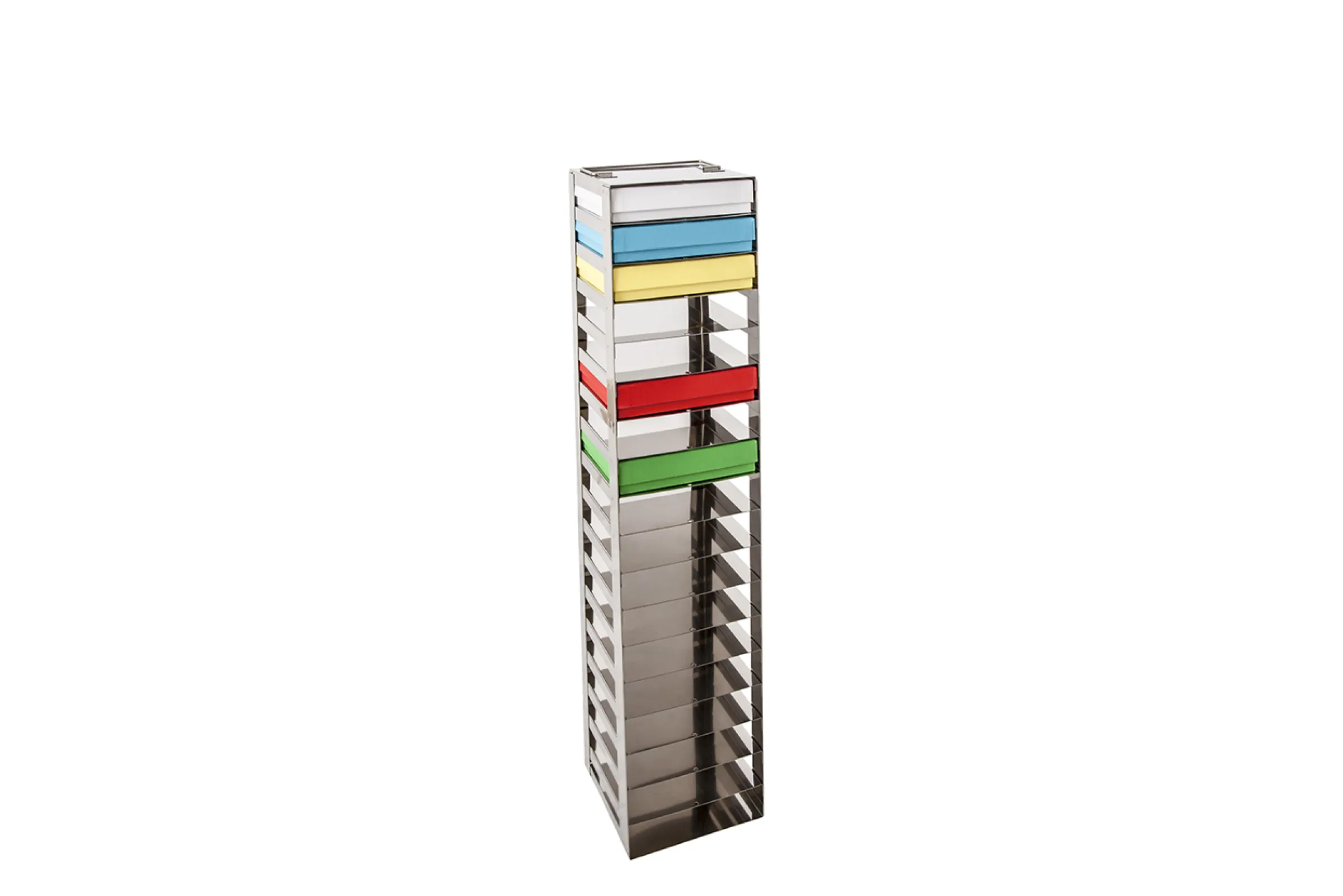 Vertical Racks, stainless steel (https://www.ratiolab.com/en/product/cryo/truhengestelle-aus-edelstahl/)