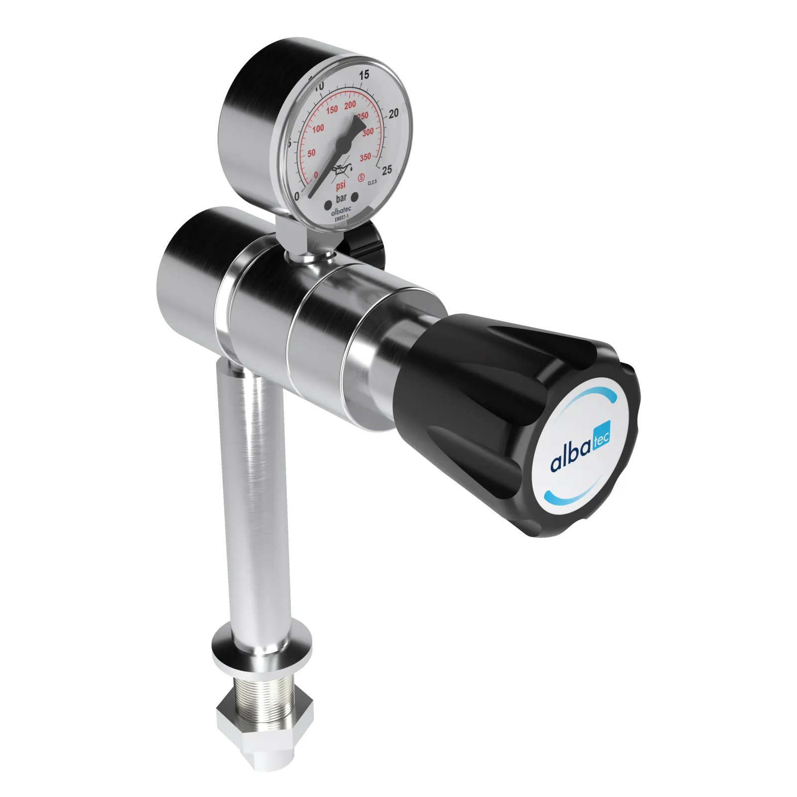 Bench mount point of use regulator