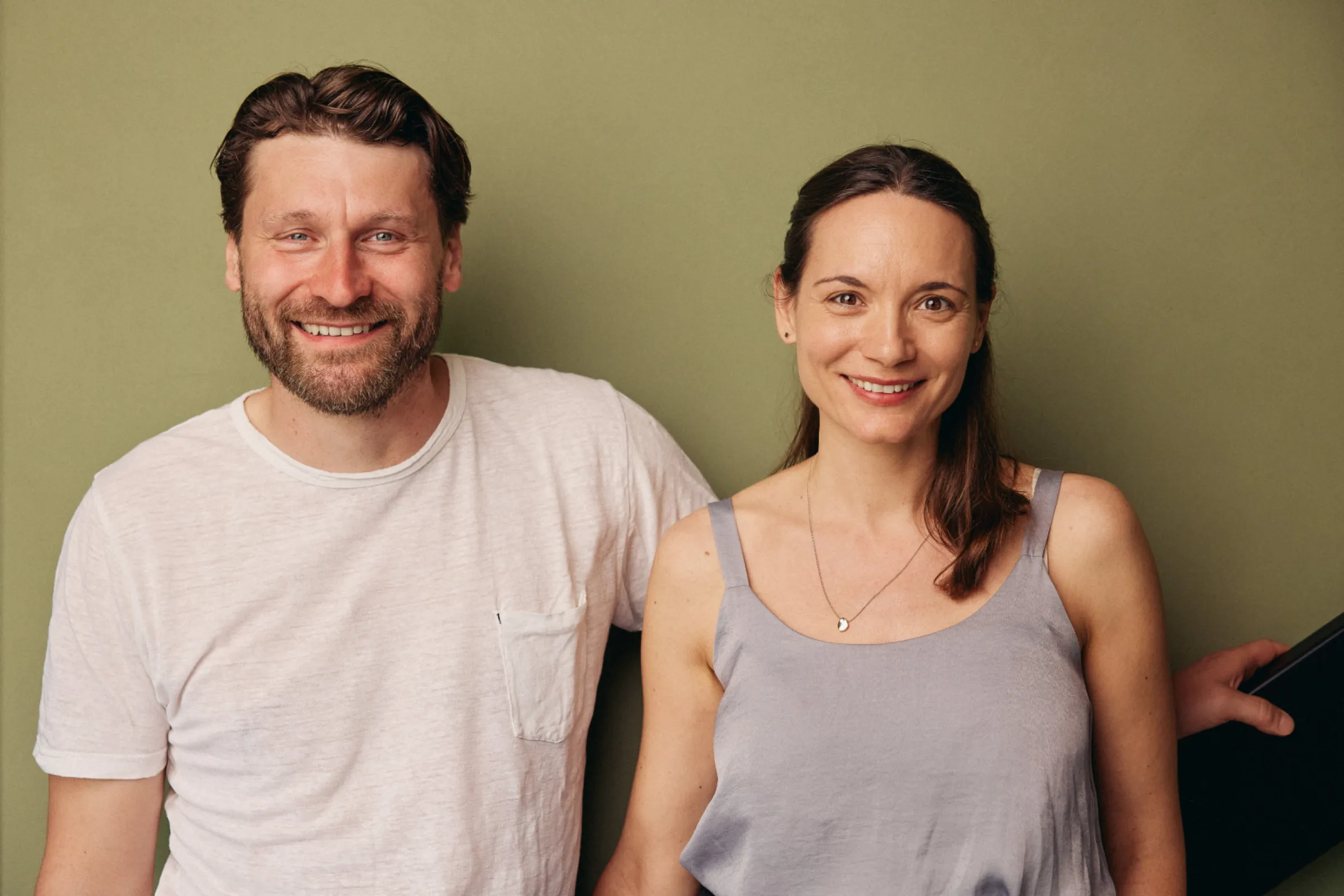 Winemaker and Owner Alex Pflüger with his wife Aline, responsible for gastronomy and culinary affairs at the Winery