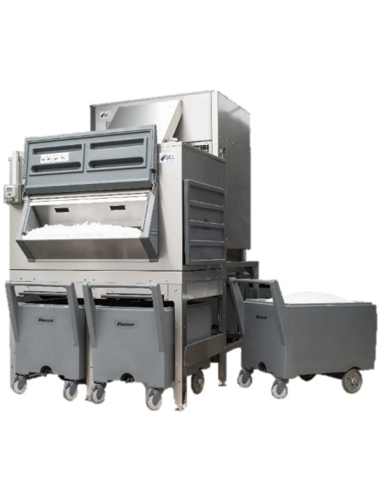 HEC 3001 with bin and carts