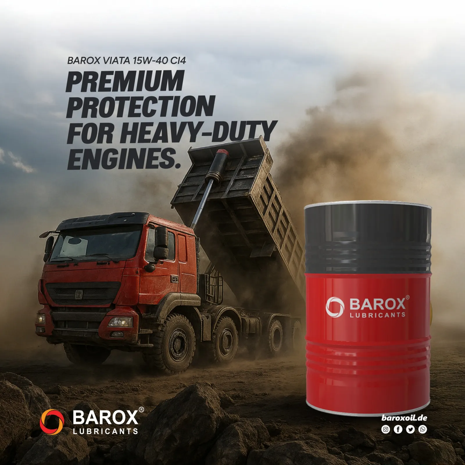 Barox VIATA Revo Plus 15W-40 API CI4