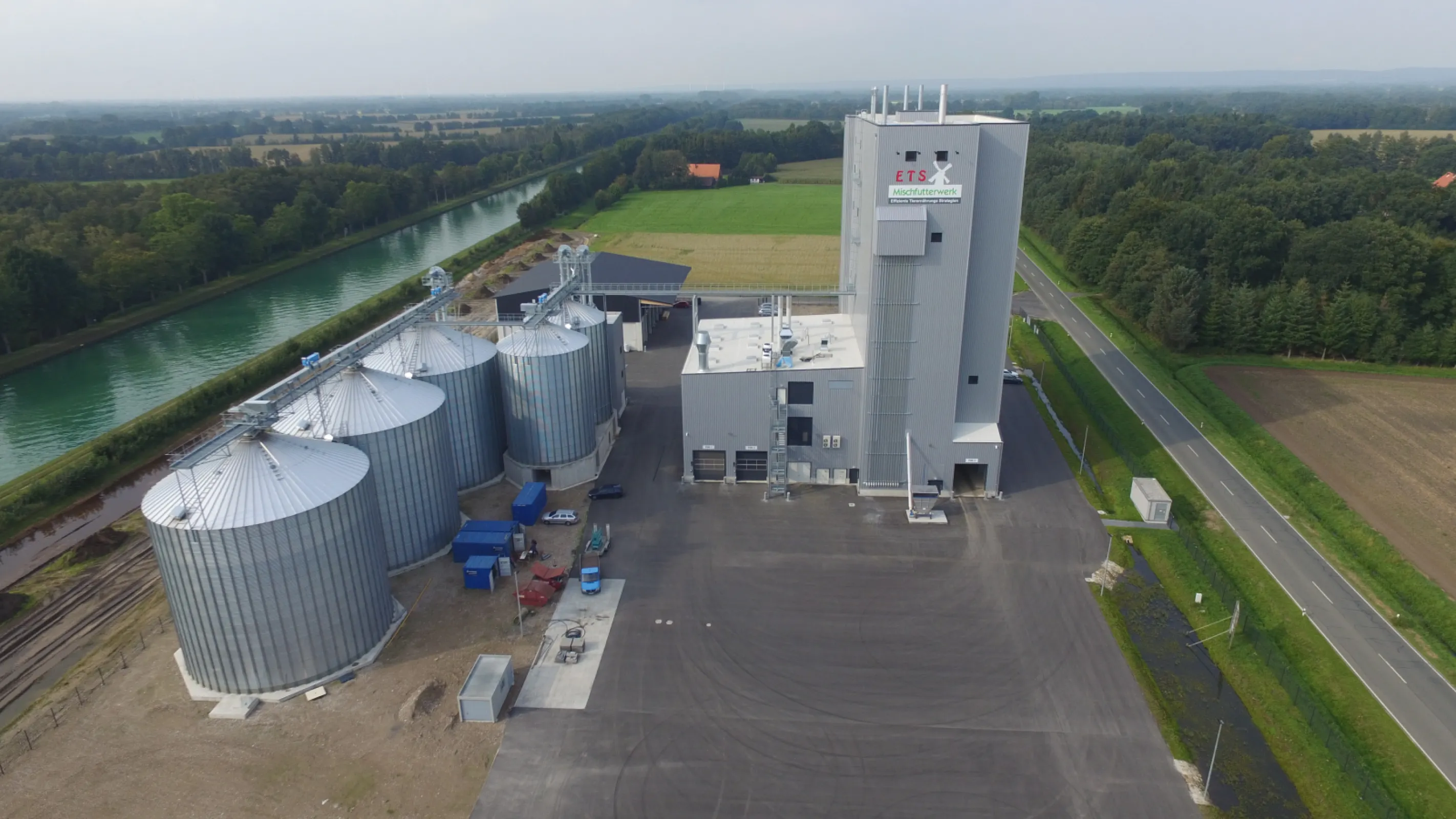"ETS", Germany - compound feed plant 50 t/h with grain storage 21.000 t.