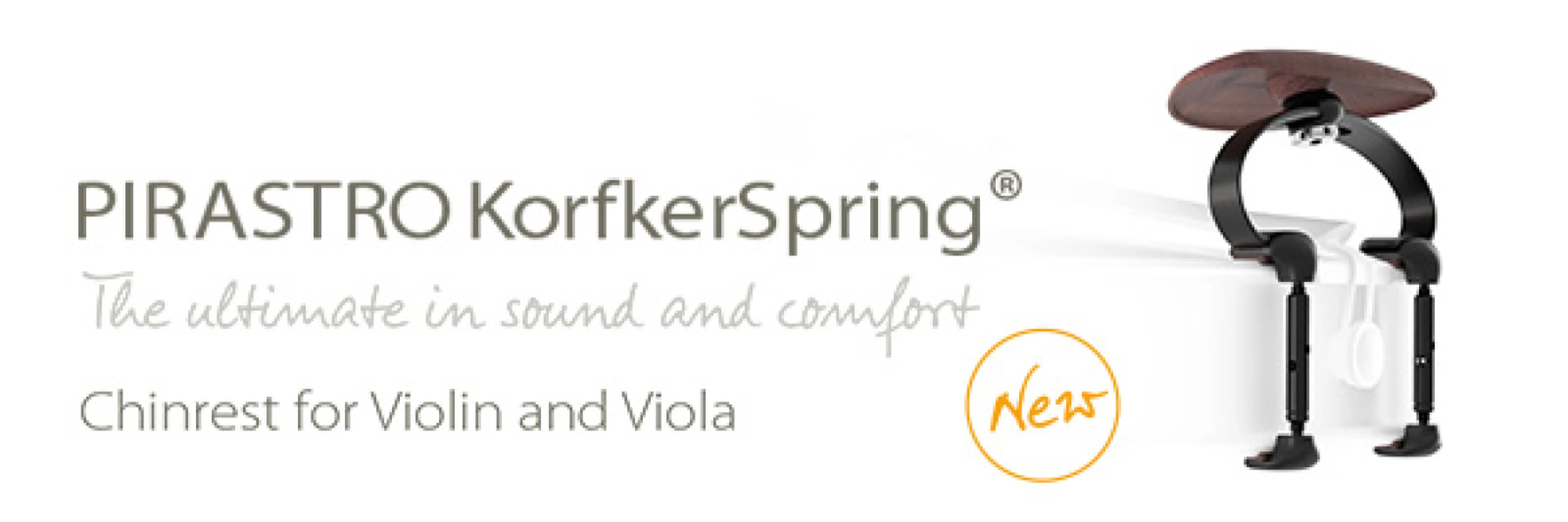 PIRASTRO KorfkerSpring® - the first ever flexible and world’s lightest chin rest