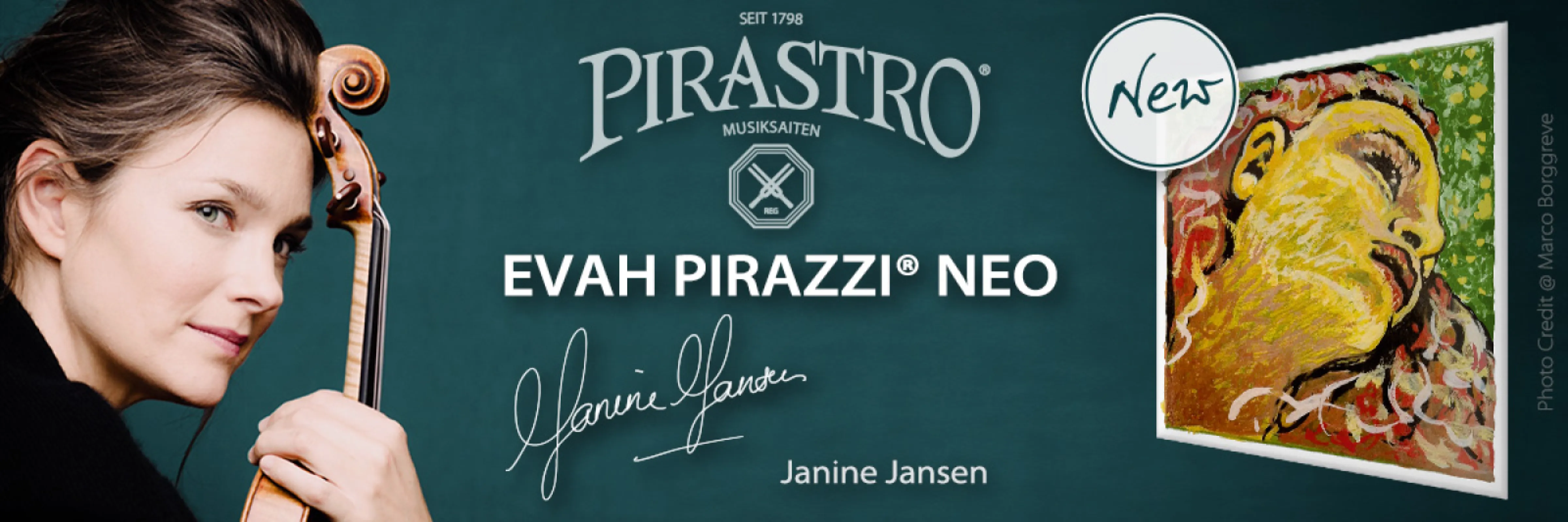 EVAH PIRAZZI NEO - designed to combine effortless note and string transitions with easy response, tonal clarity and far-reaching projection.
