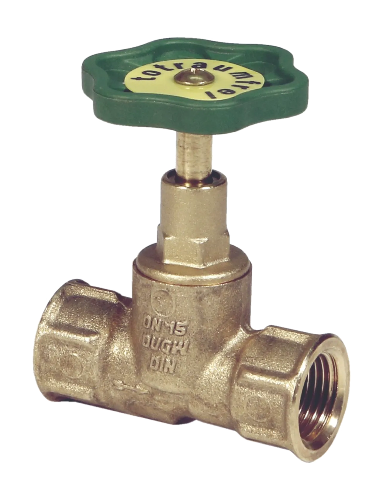 Straight-way valve (rising spindle, without draining)