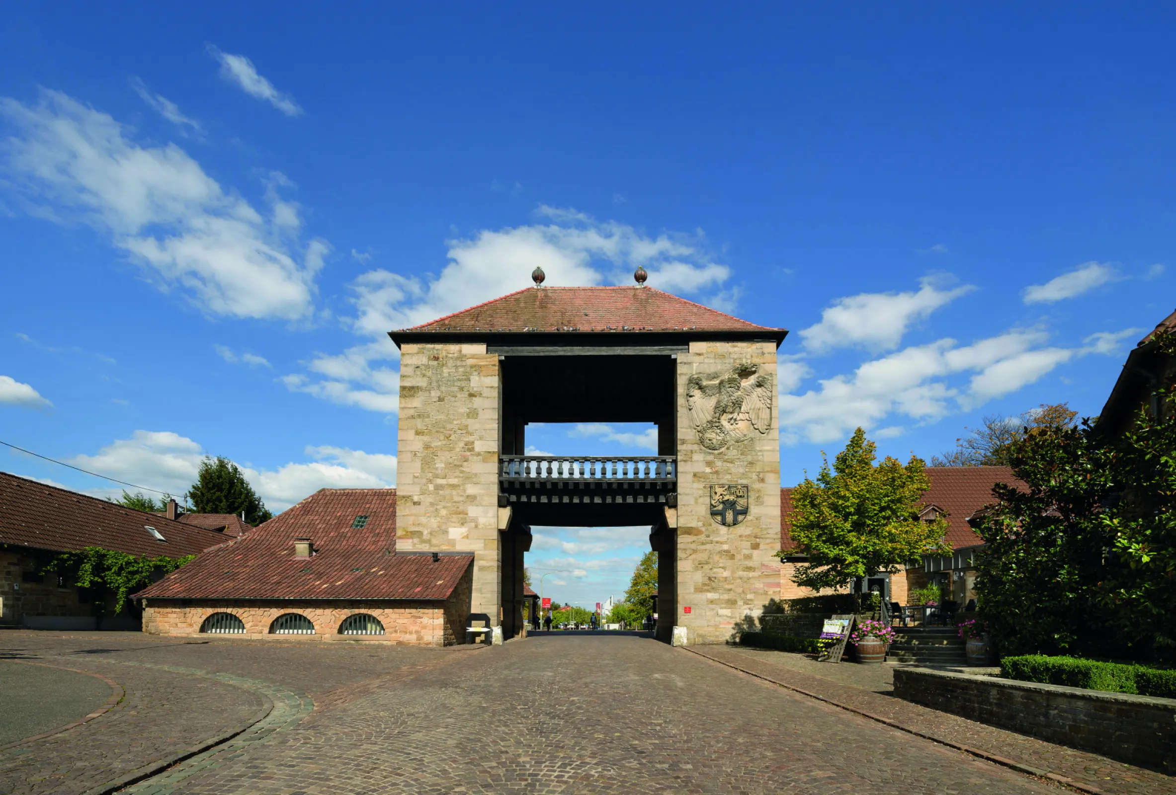 German Weintor , our monument of the cellar  and the gate of the German Wine Street