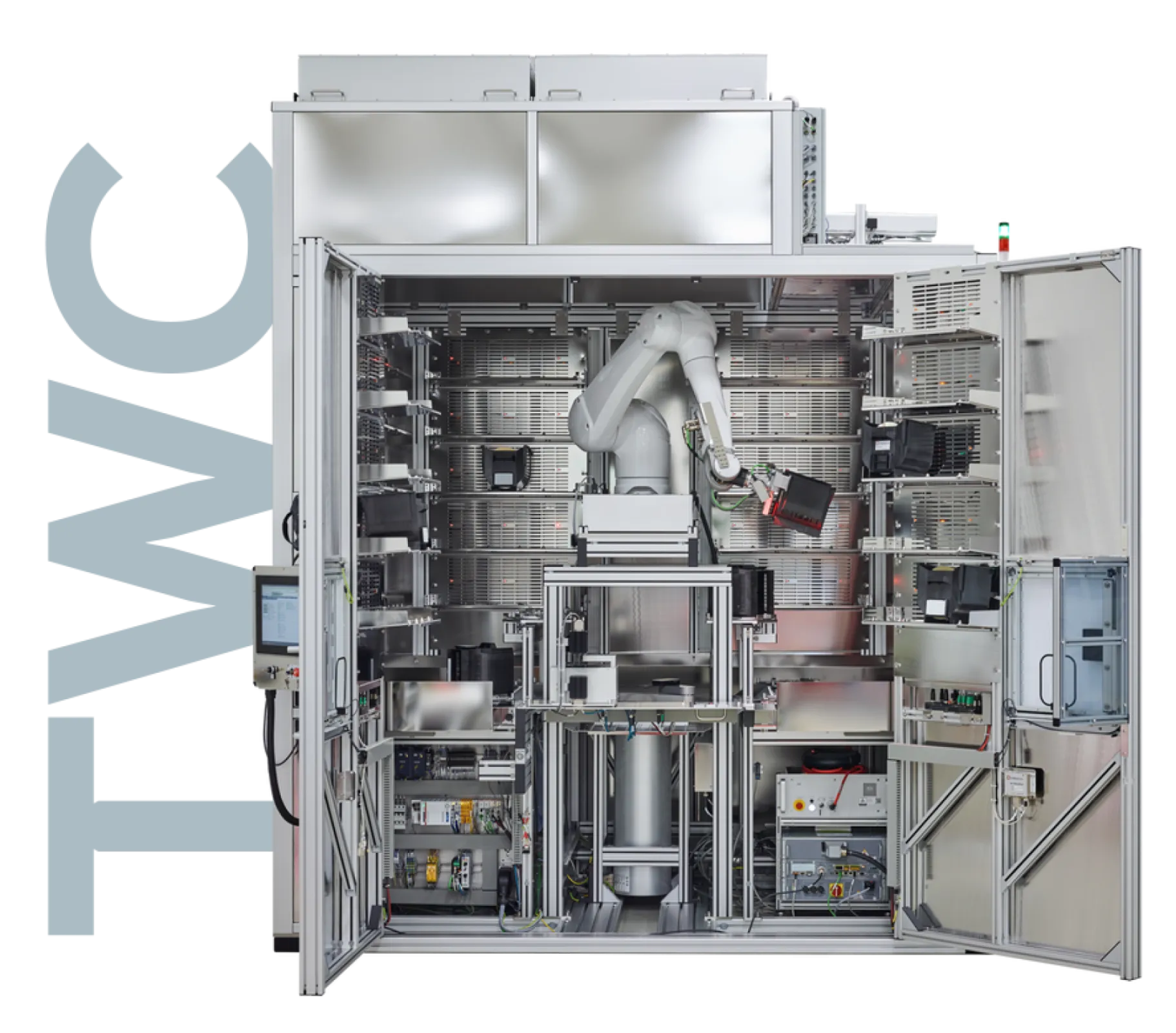 The TWC operates within its own ISO 3 mini environment, suitable for gray space installations & boasting a dedicated ultra-clean wafer handling area. The TWC operates within its own ISO 3 mini environment, suitable for gray space installations & boasting a dedicated ultra-clean wafer handling area.
