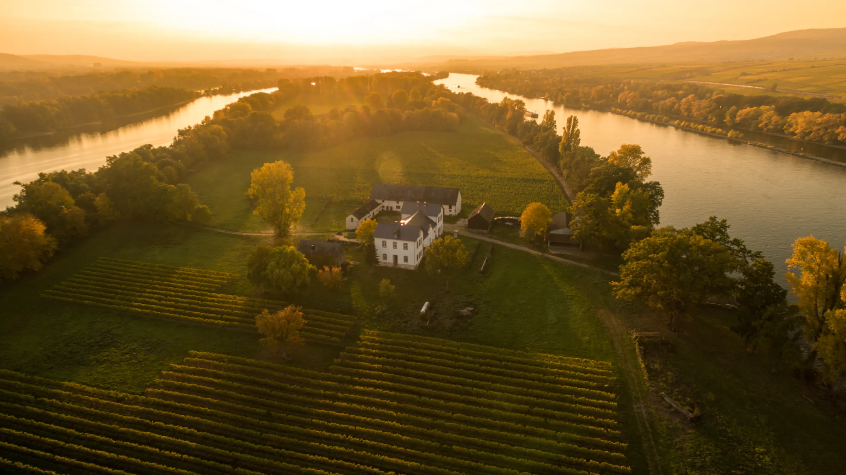 Island Mariannenaue - home of our biodynamic Island wines from a unique terroir formed 10.000 years ago