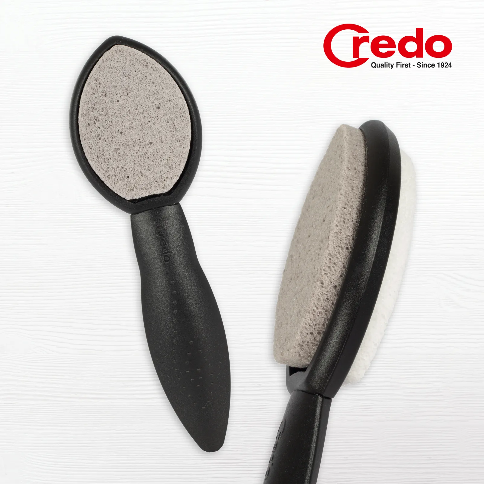 DuoCare Stone: Innovative dual-surface files (coarse and fine) for precise care. Ergonomically designed for ease of use. Made in Germany.