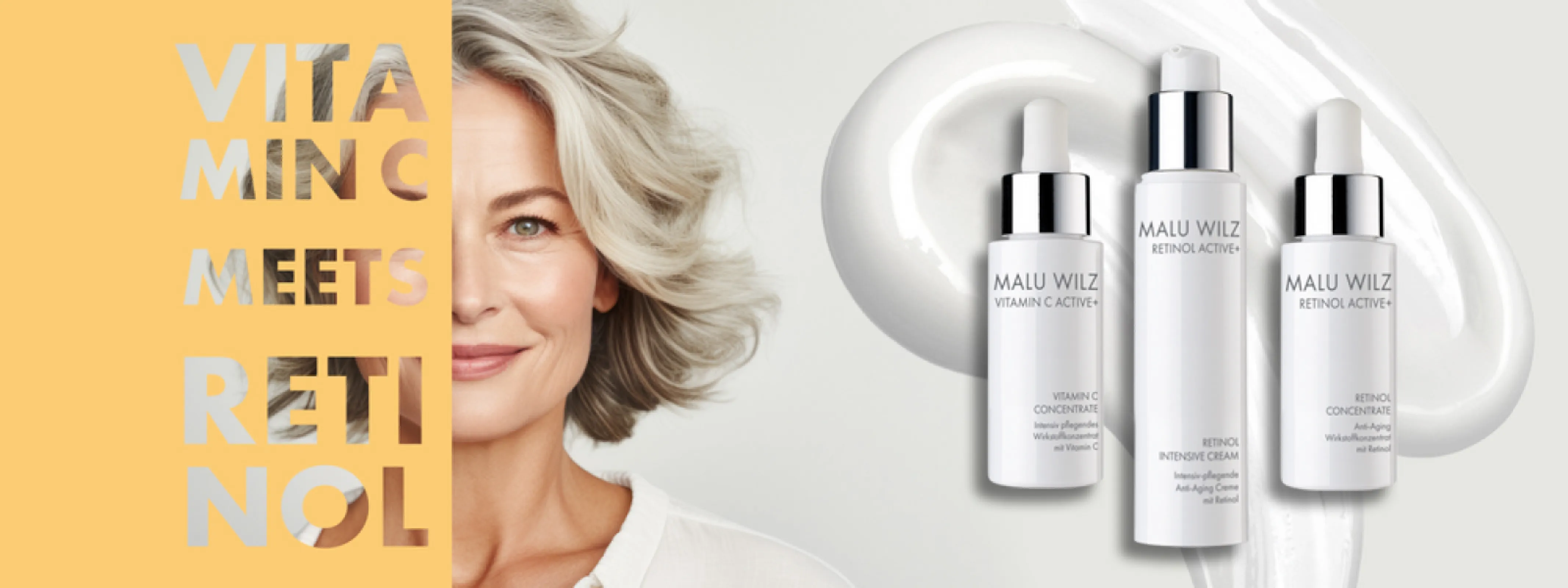 MALU WILZ VITAMIN C / RETINOL ACTIVE+ SKIN CARE LINE