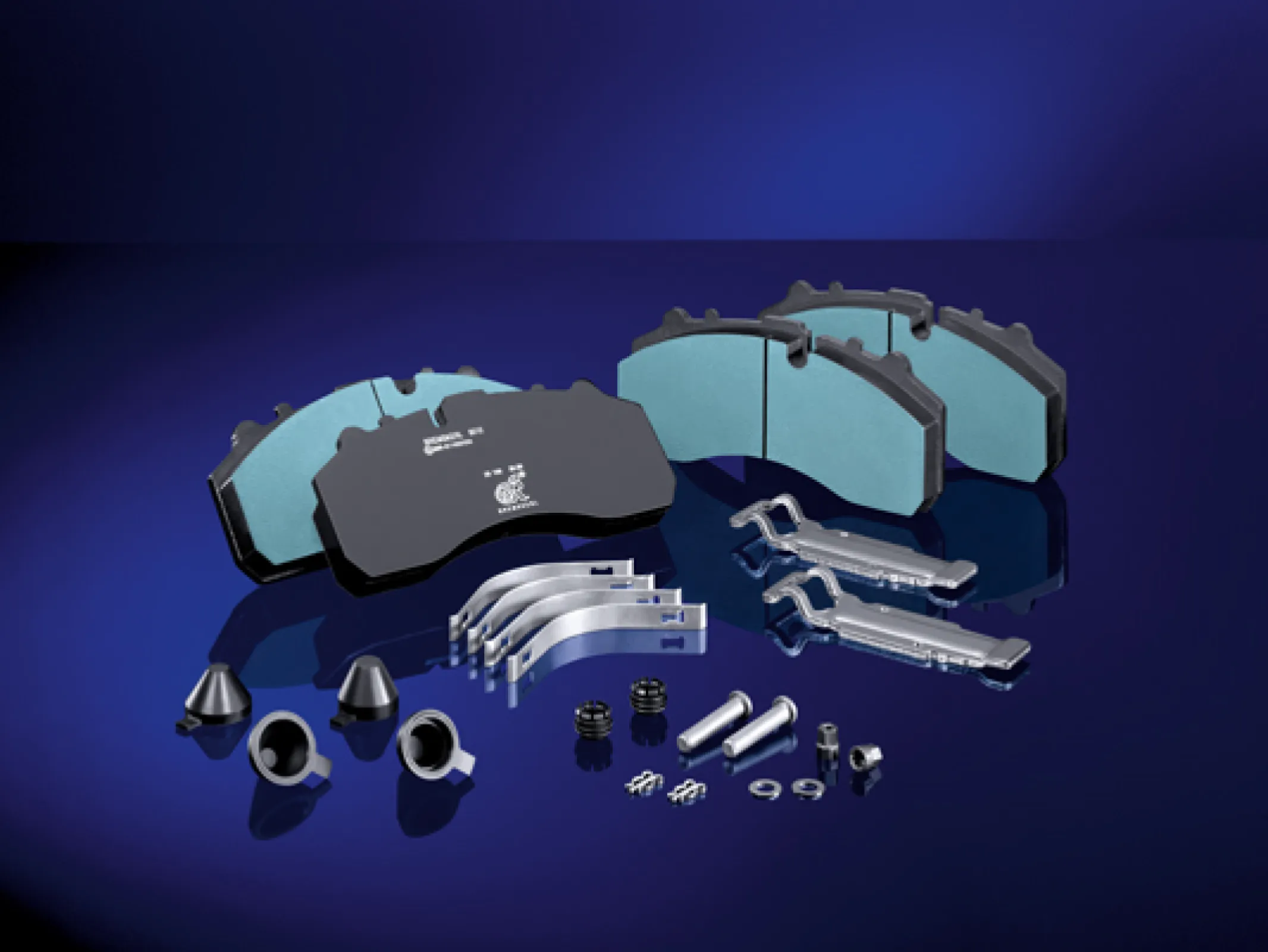 Brake disc pads set for commercial vehicle applications