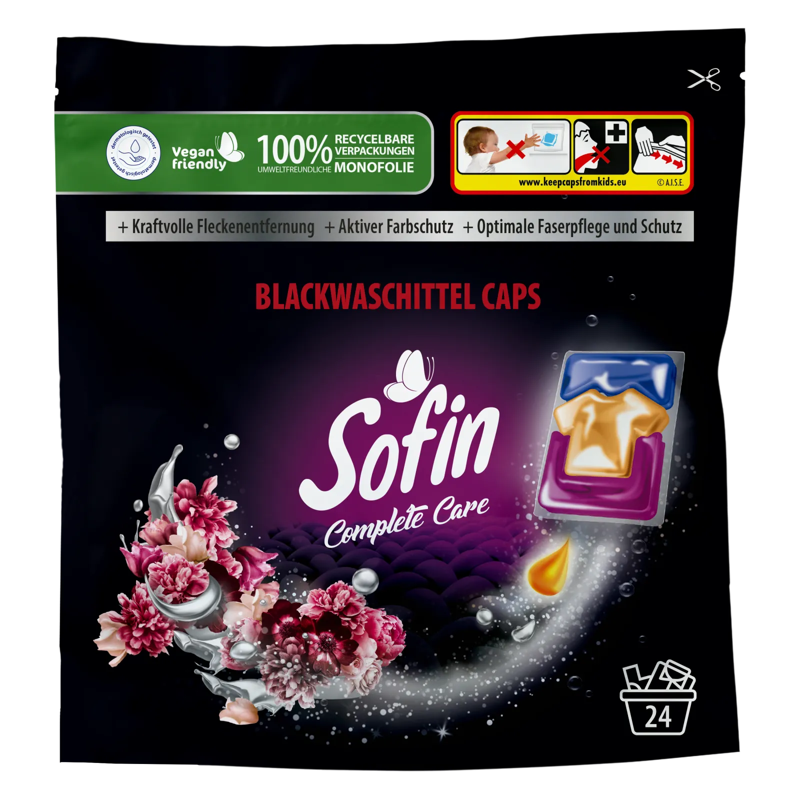 Sofin Washing Caps for black and dark colors