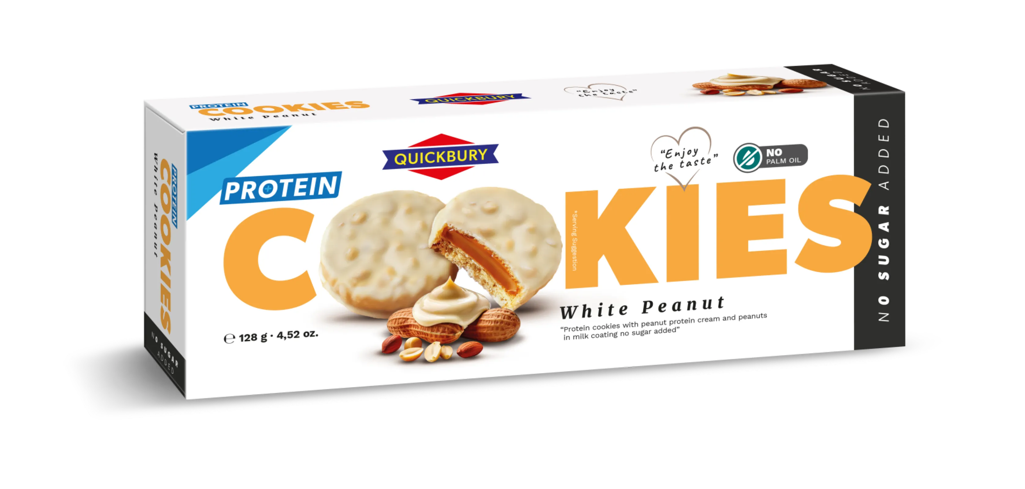 No Sugar Added Protein Cookies White Peanut