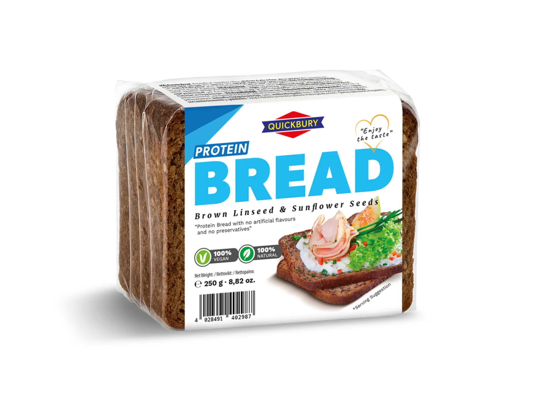 Protein Bread Brown Linseed & Sunflower Seeds