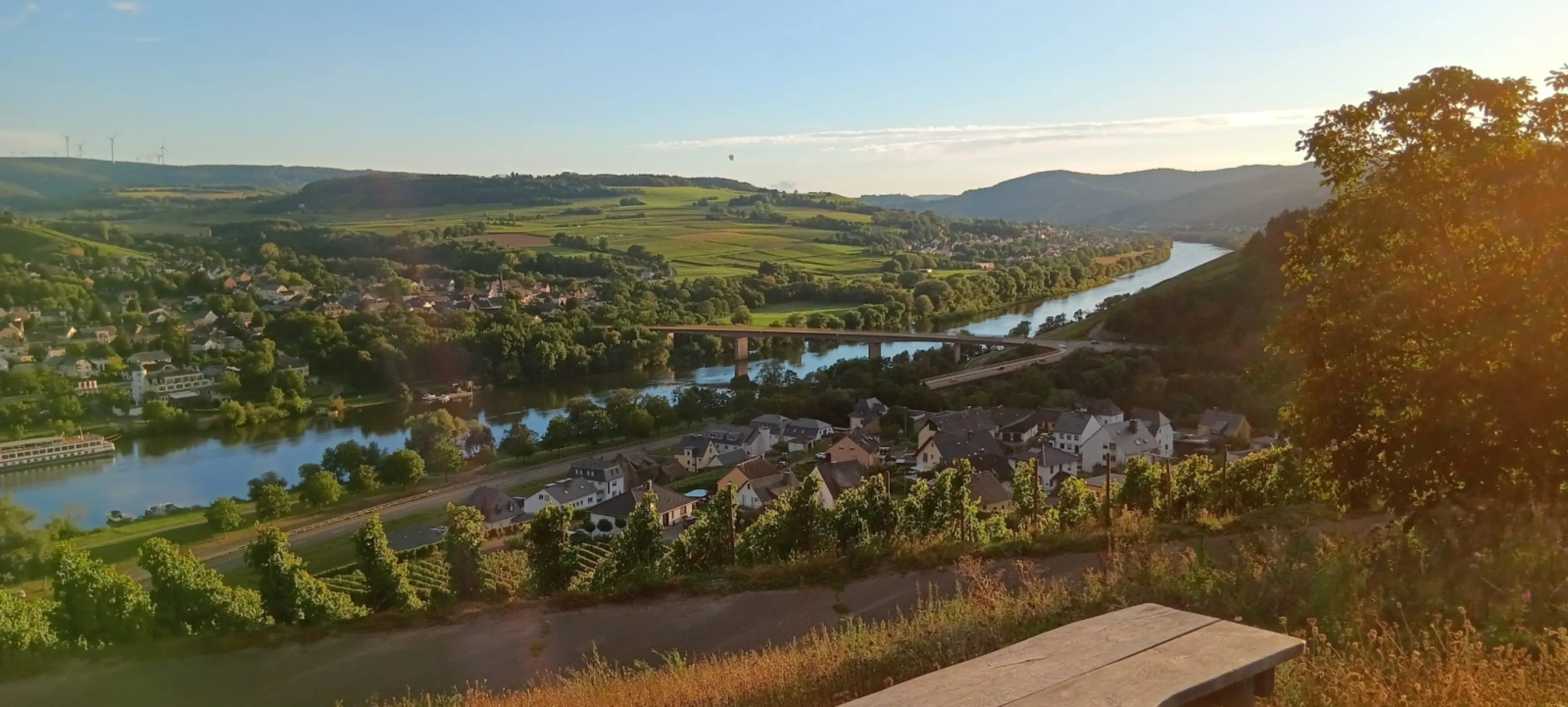 Wine landscape with a breathtaking backdrop