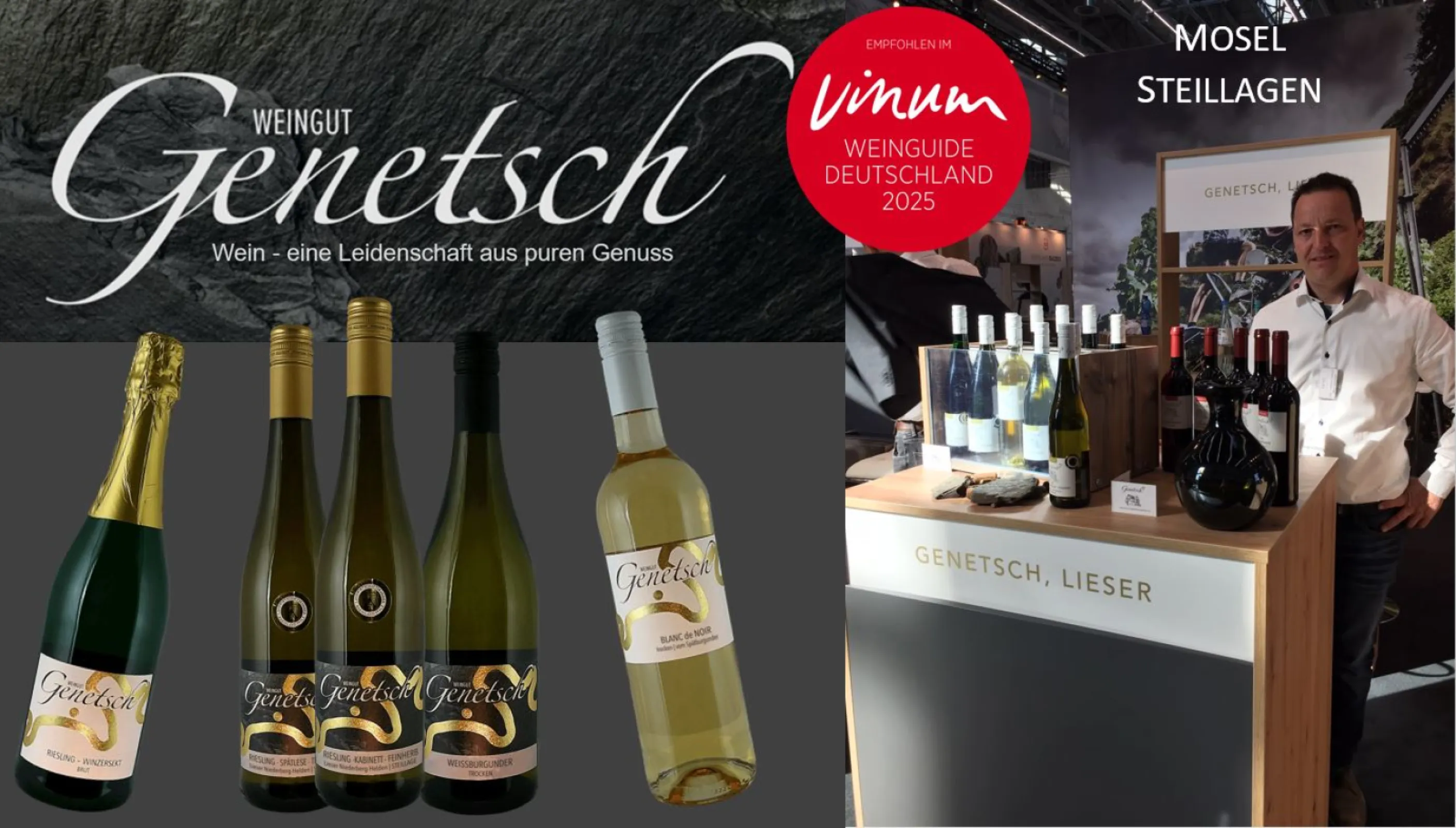 Wine presentation at an exhibition