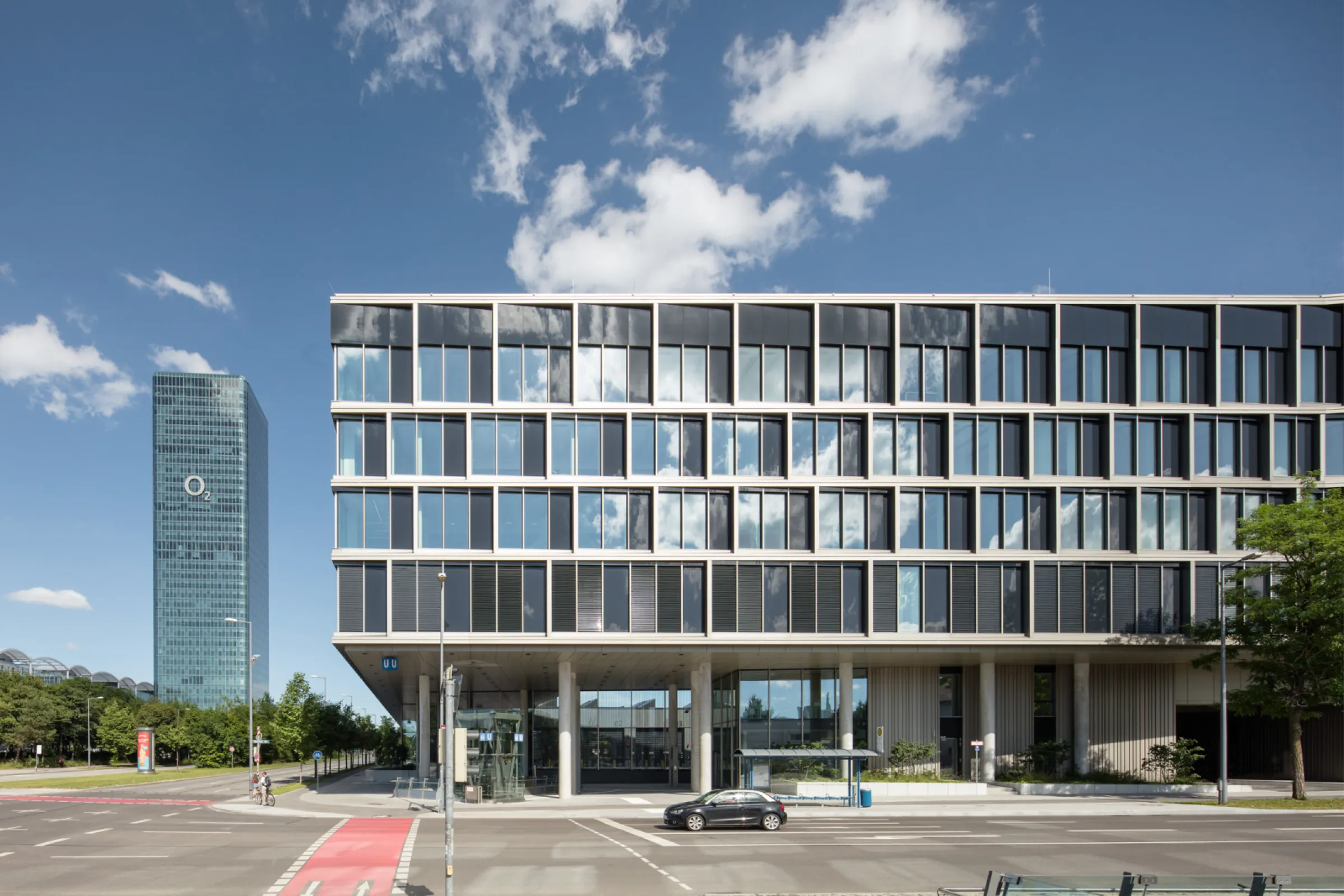 Office building flanking the site. © Oliver Heisner