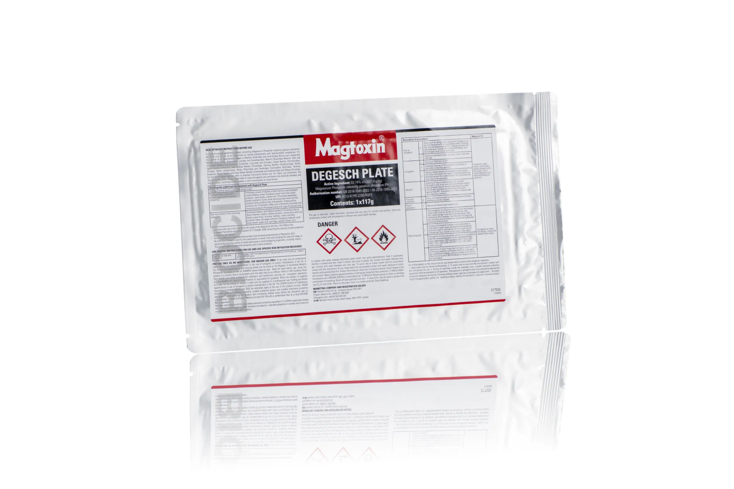 Magtoxin Degesch Plate