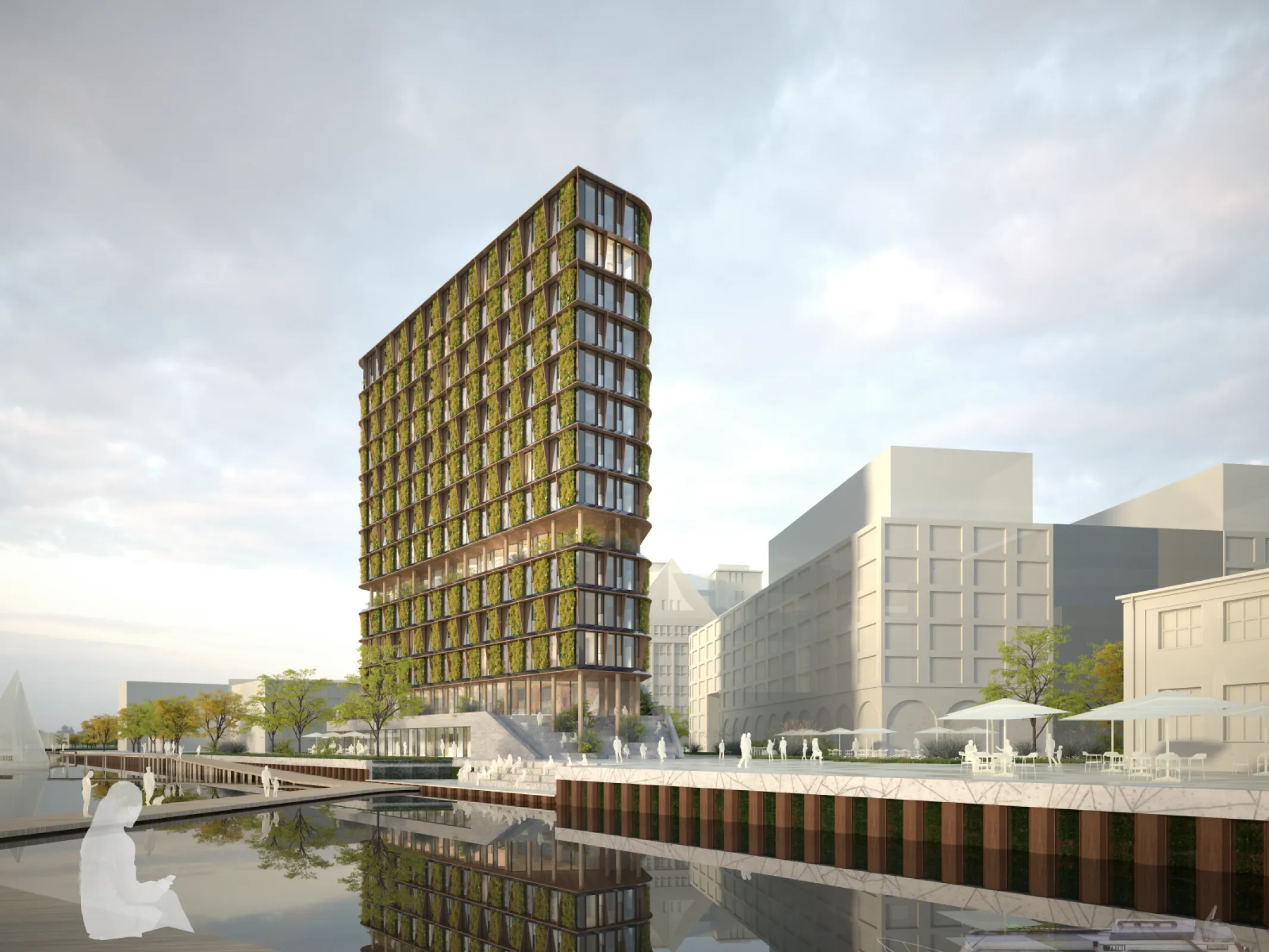 Timber hotel Behrensufer, Berlin