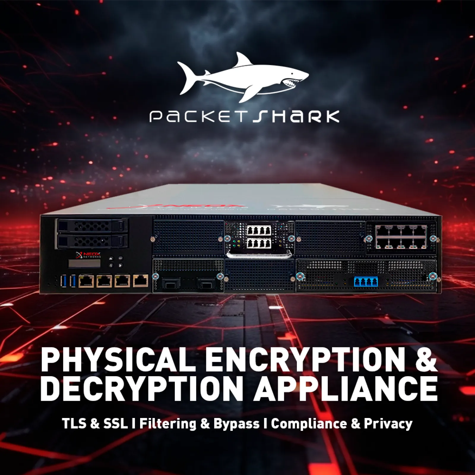PacketShark Physical TLS/SSL Encryption & Decryption Appliance