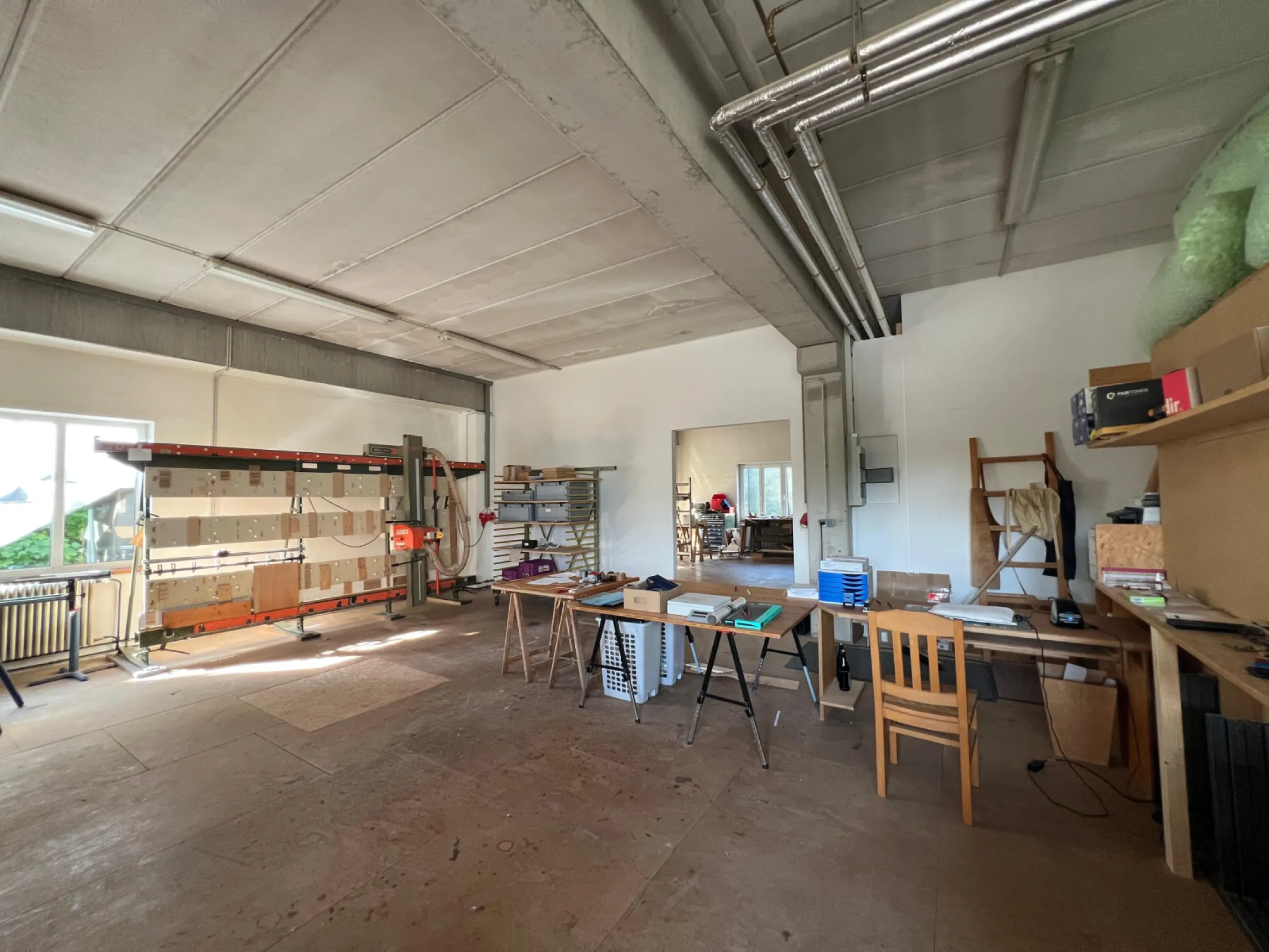 Workshop area and commissioning