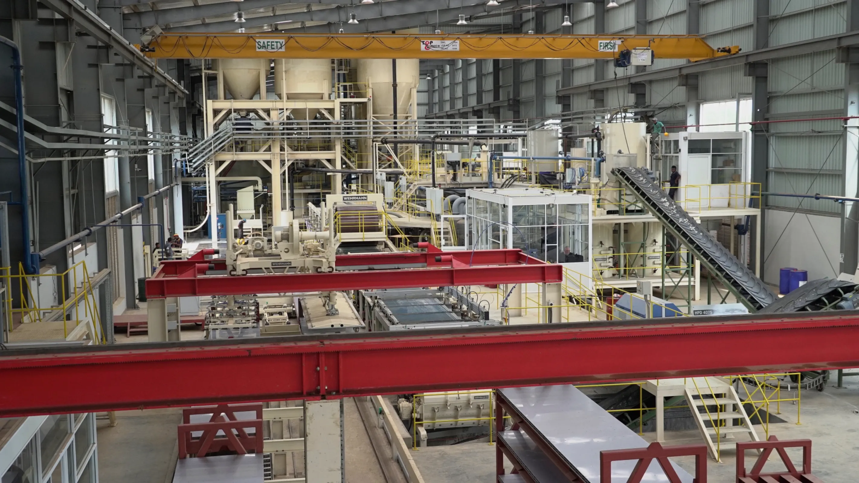Fibre cement production on a Wehrhahn plant