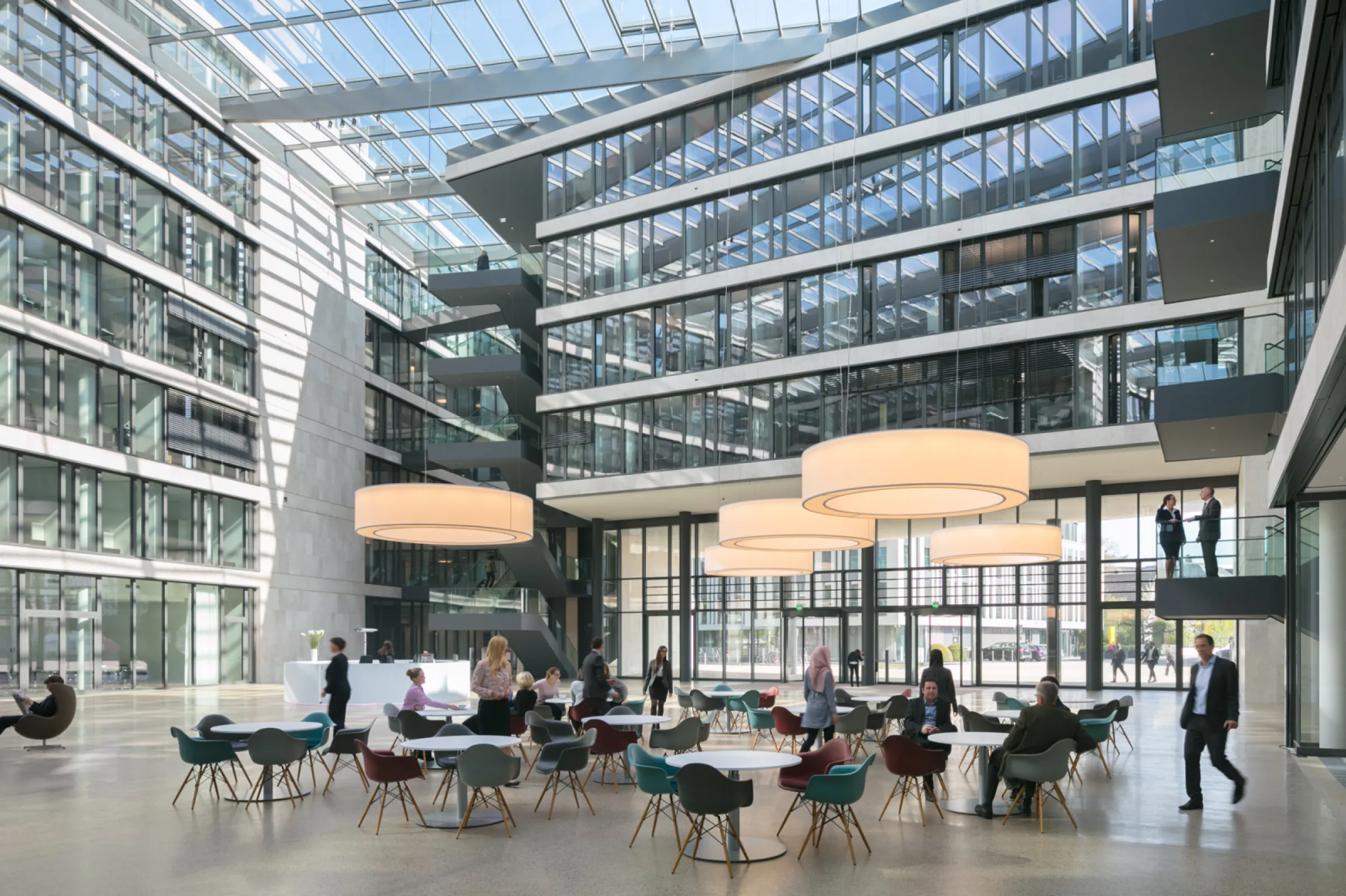 FGS Office Campus in Bonn, atrium FGS Office Campus in Bonn, atrium