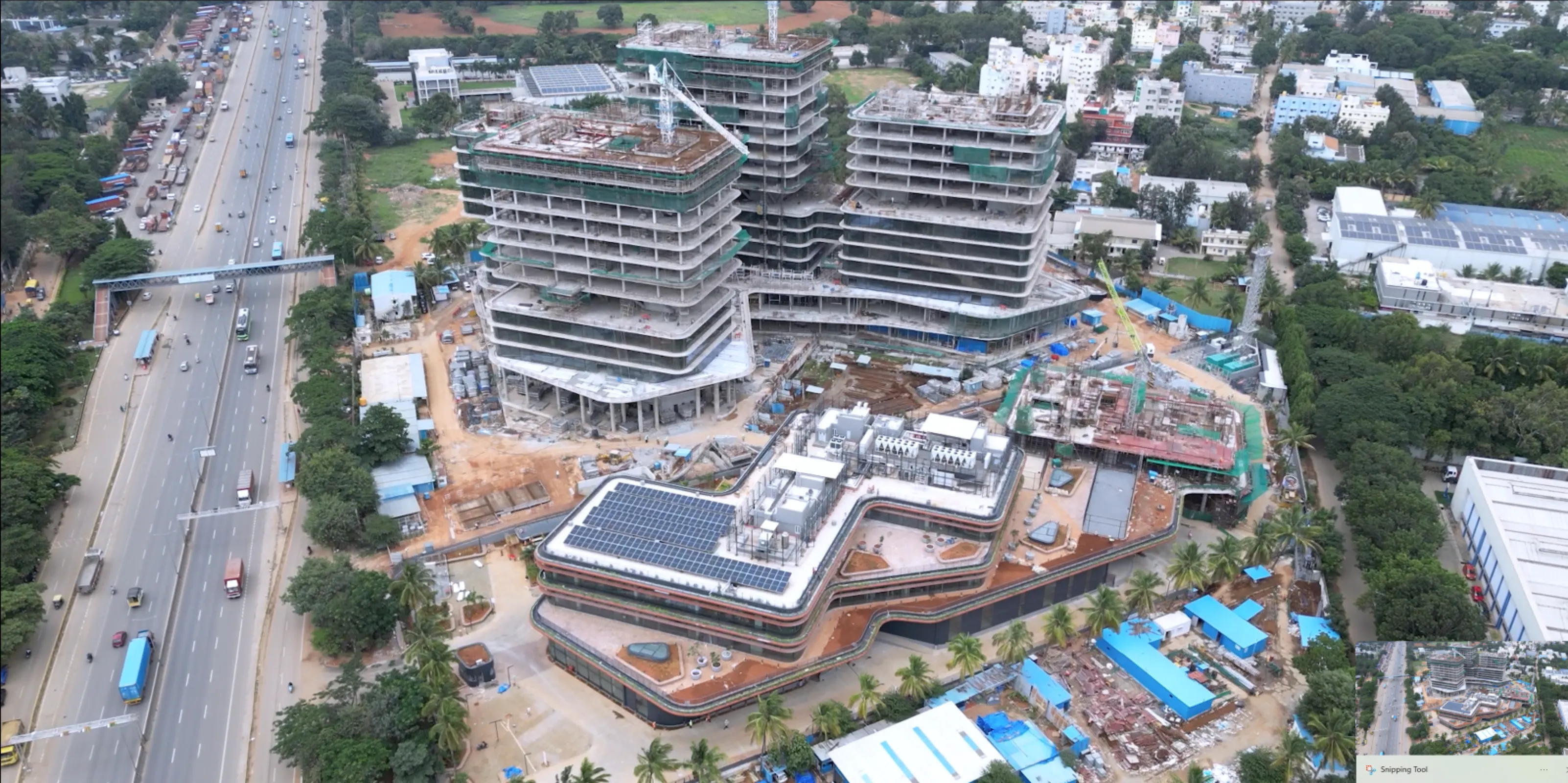 Construction site of Siemens Healthineers New Global Innovation Center in Bengaluru, India Construction site of Siemens Healthineers New Global Innovation Center in Bengaluru, India
