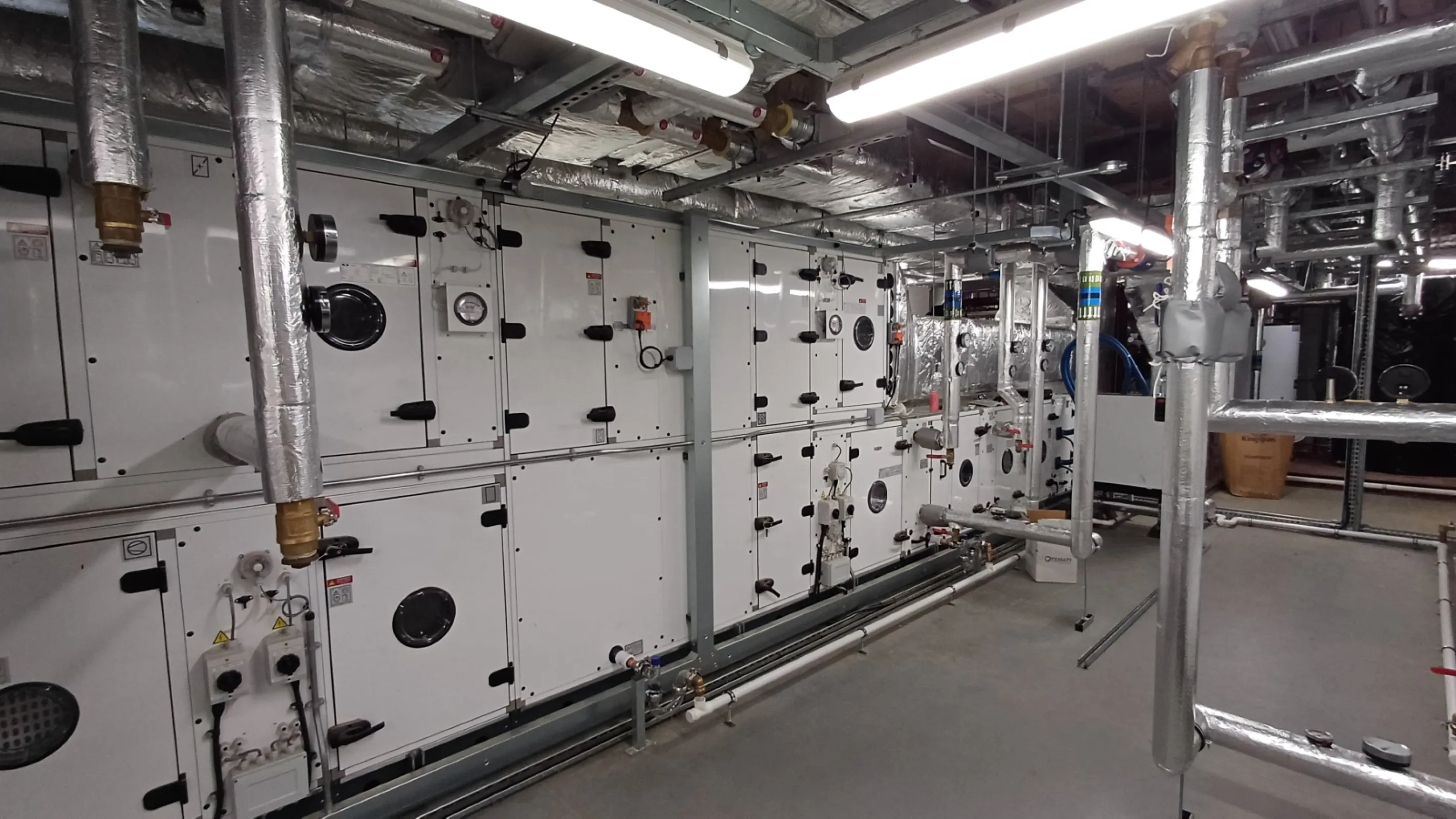 AHU in Hygienic finish within a renovated hospital