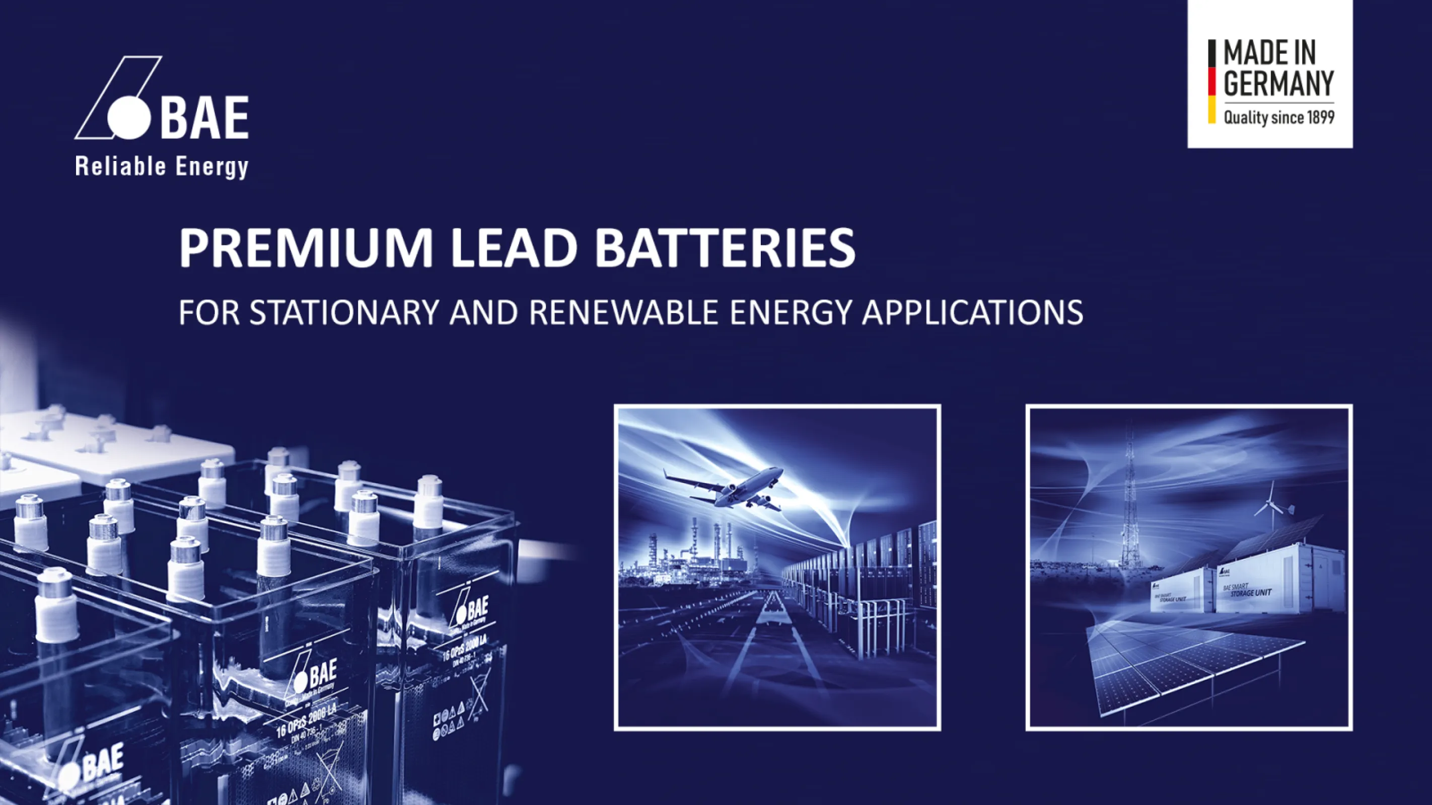Premium Lead Batteries for Stationary and Renewable Energy Applications