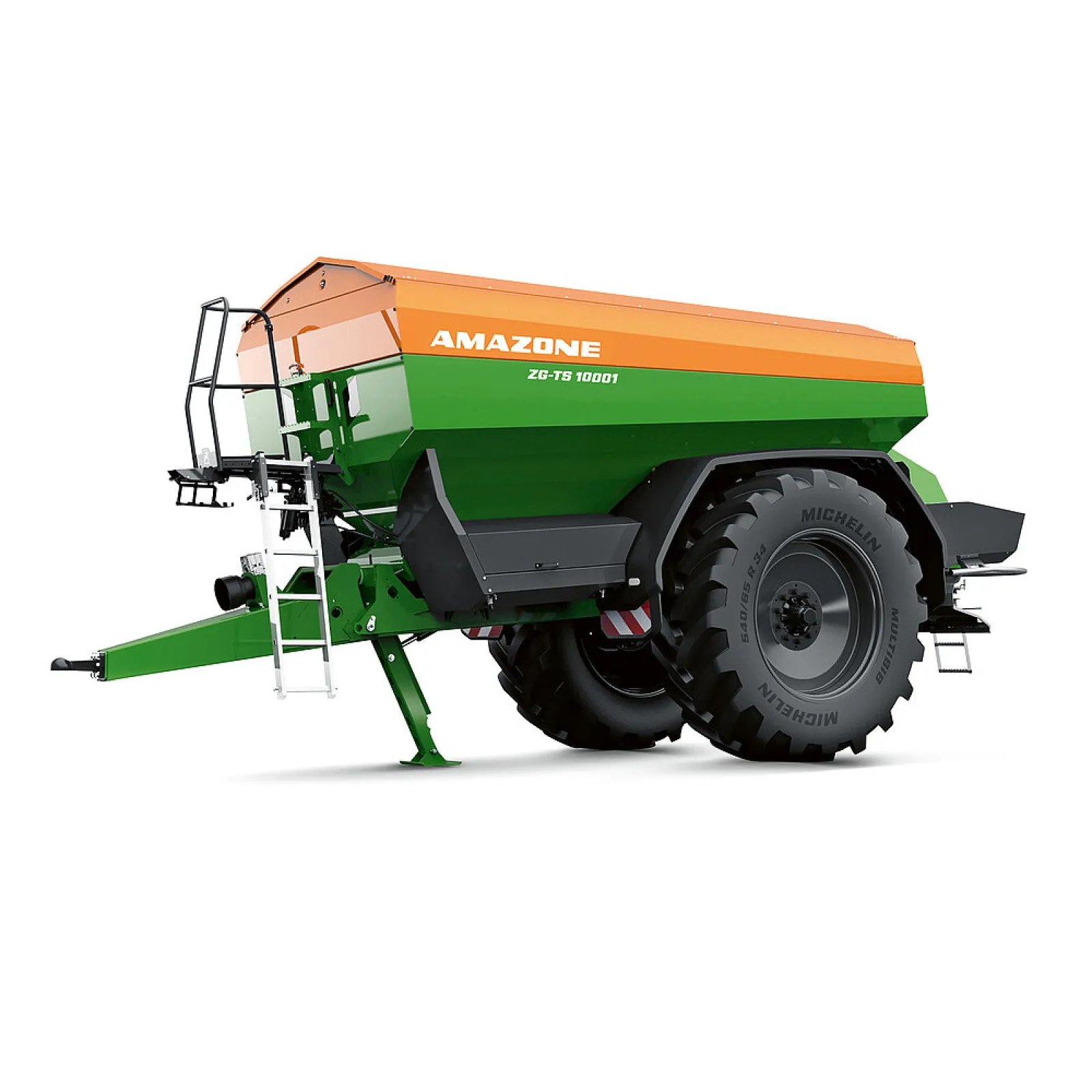 The ZG-TS01 trailed fertiliser spreader. The ZA and ZG share the exact same technology