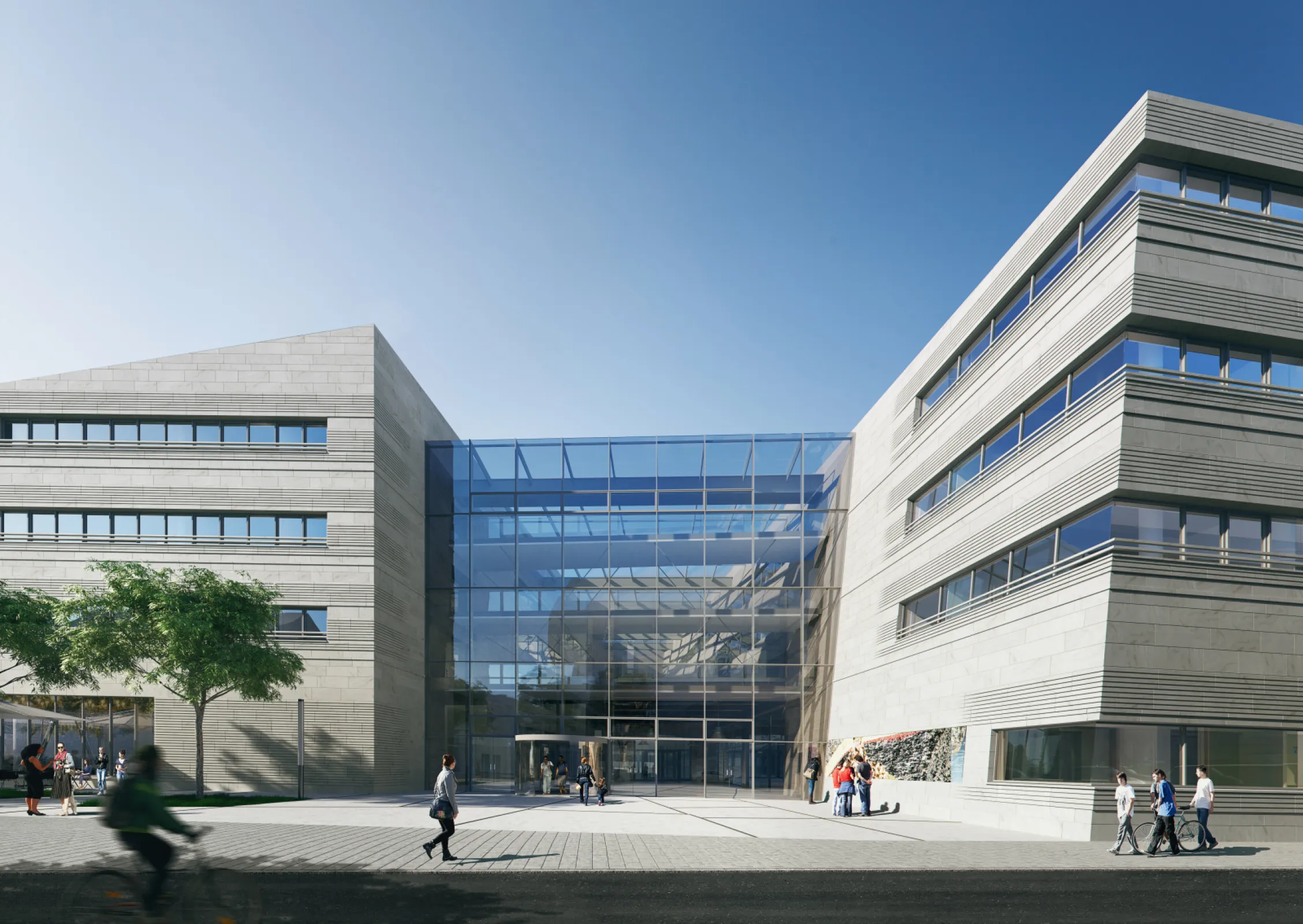 Faculty building of Earth- and Environmental Sciences LMU, Munich, Germany/ ©Gerber Architekten
