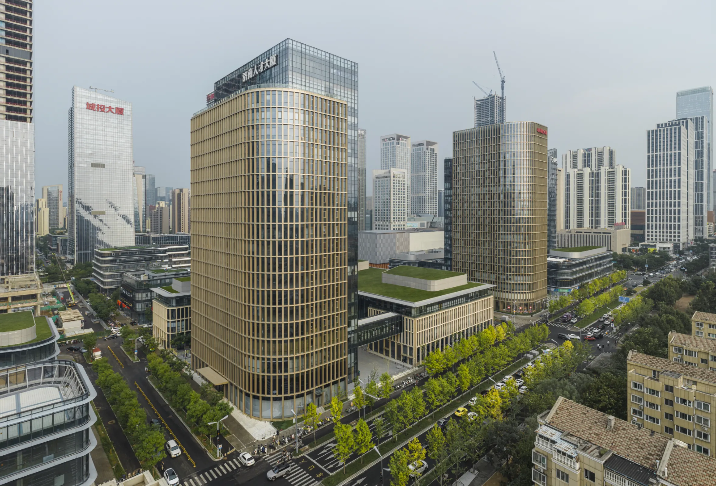 South Part of International Financial City in Central Business Area, Jinan, China ©HGEsch South Part of International Financial City in Central Business Area, Jinan, China ©HGEsch