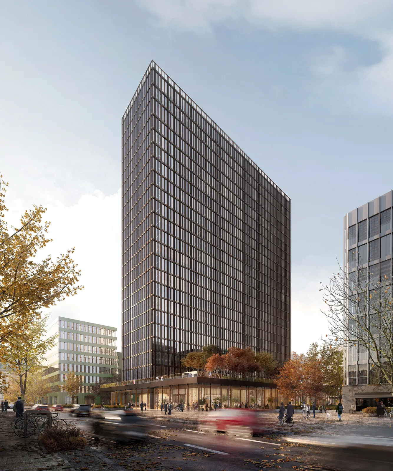 M50 – Die Macherei Berlin-Kreuzberg: the former Postscheckamt revitalised as a contemporary office tower.
