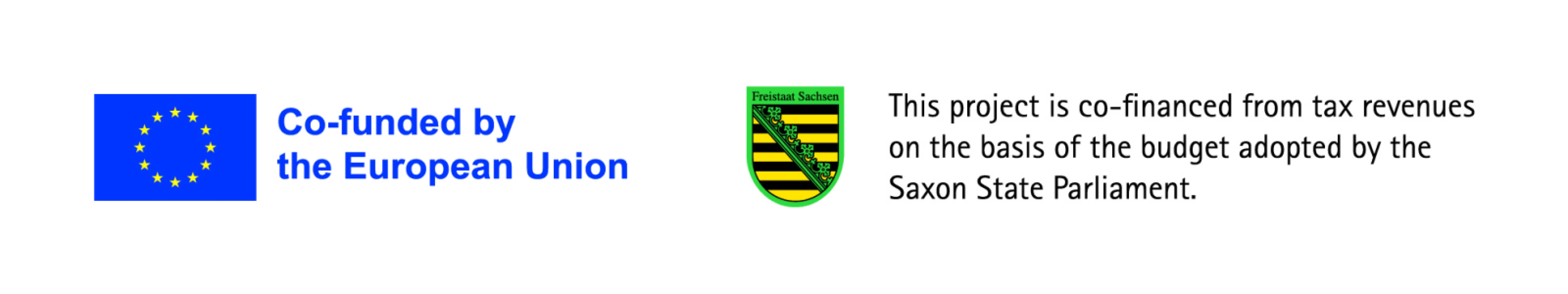 This project is co-funded by the European Union and from tax revenues on the basis of the budget adopted by the Saxon State Parliament.