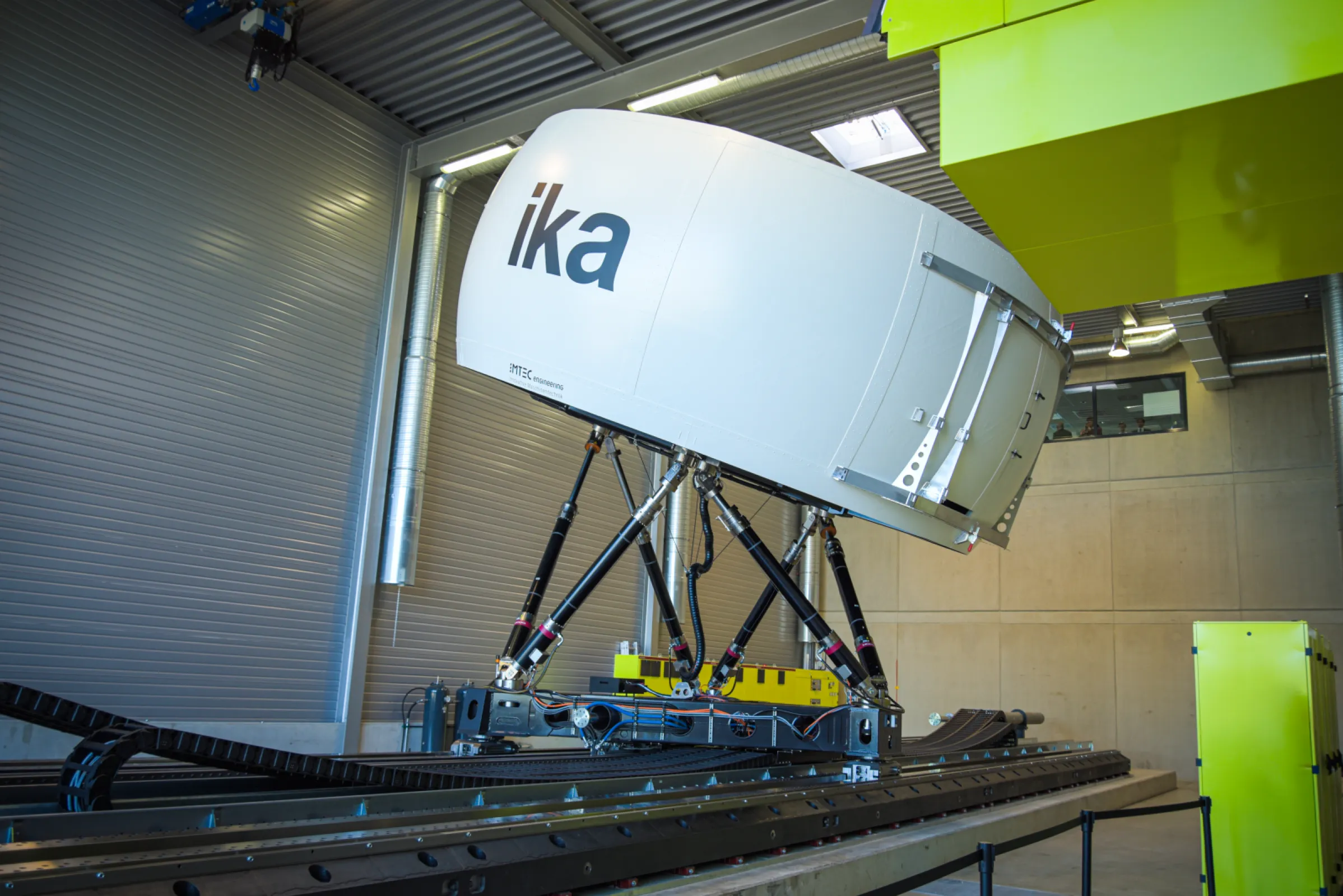 High Dynamic Simulator in Action in Cooperation with our Partner Institute for Automotive Engineering (ika) at RWTH Aachen University